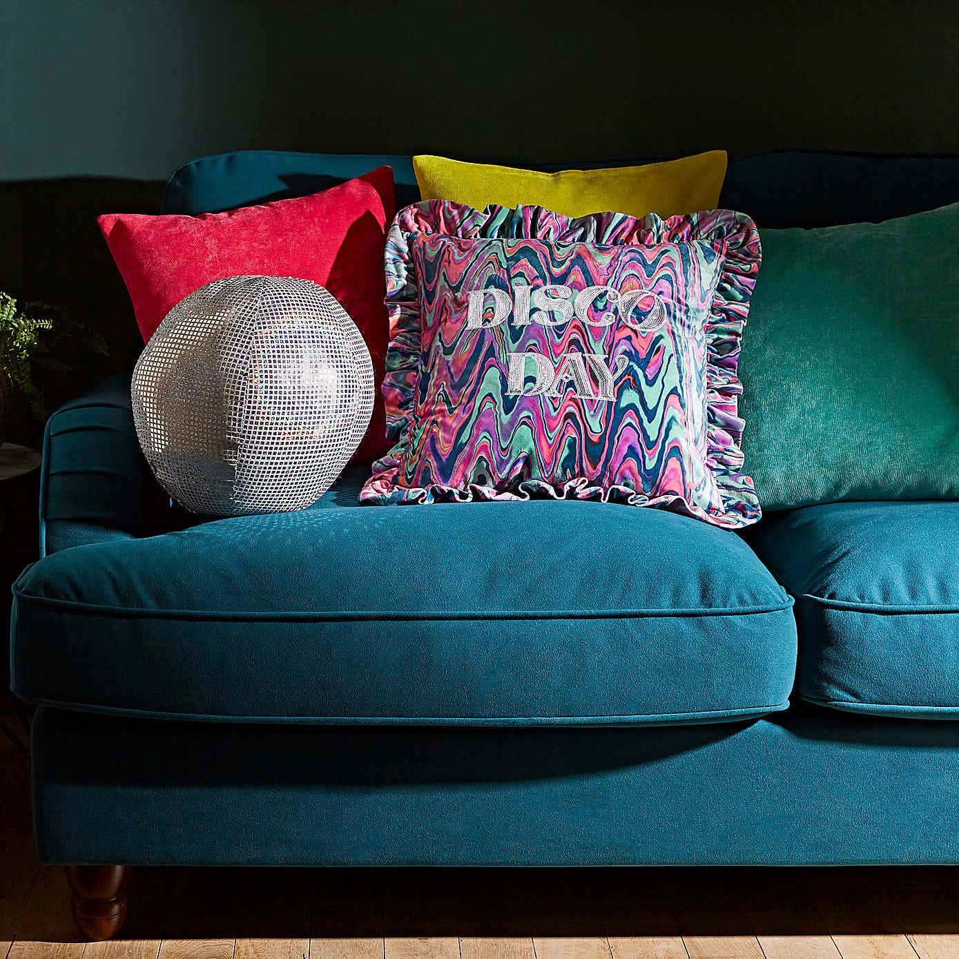 Recycled Velour Square Cushion Cover