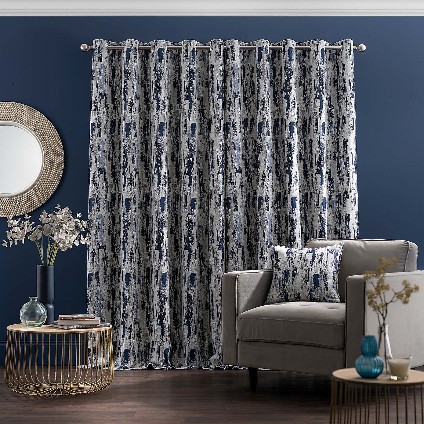 Abstract Global Eyelet Curtains