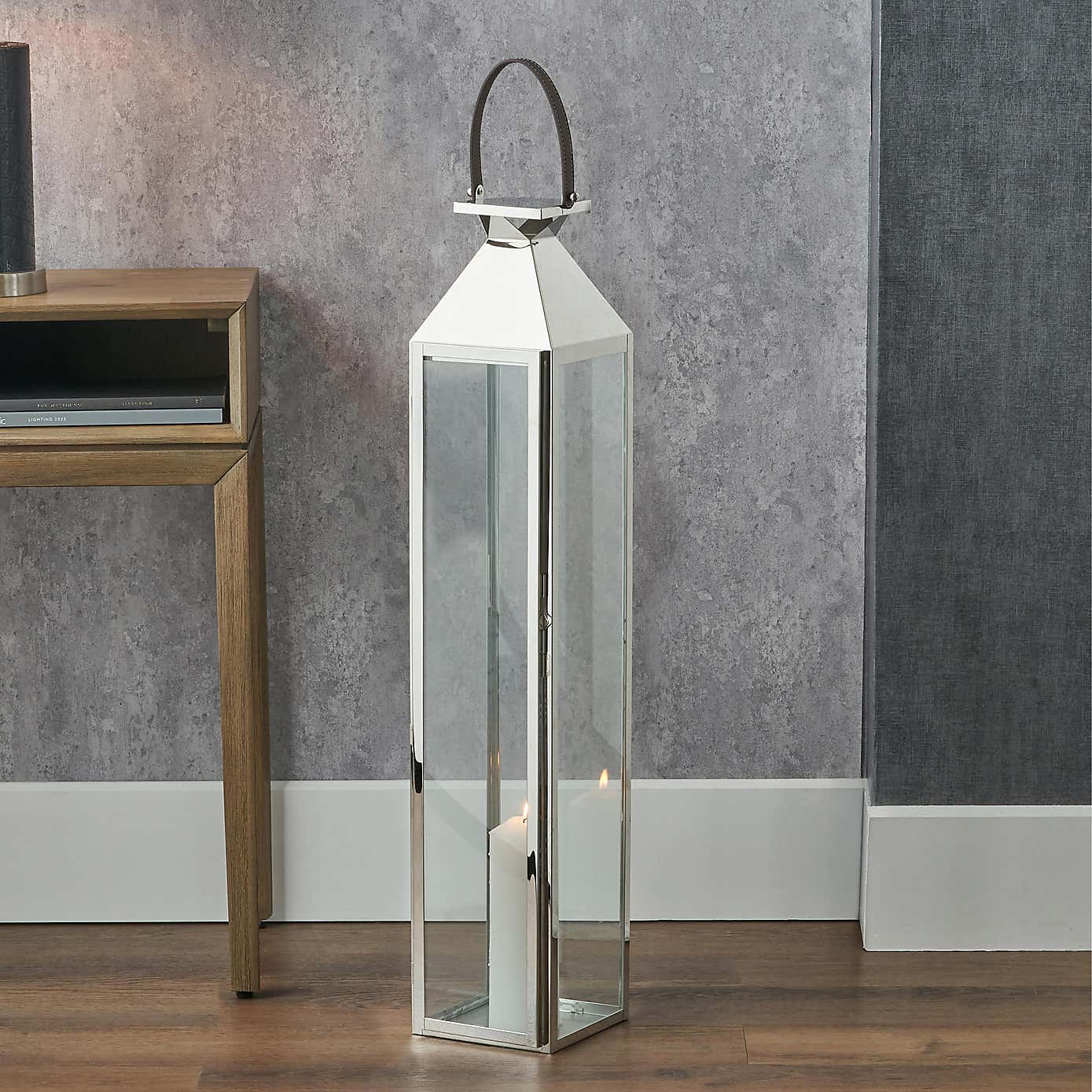 Metal & Glass Lantern