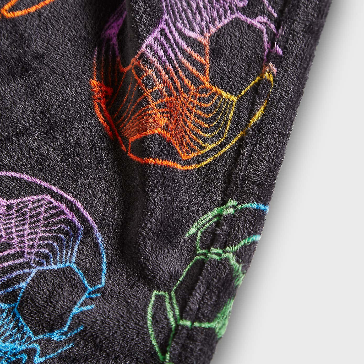 Bright Ombre Football Fleece Blanket