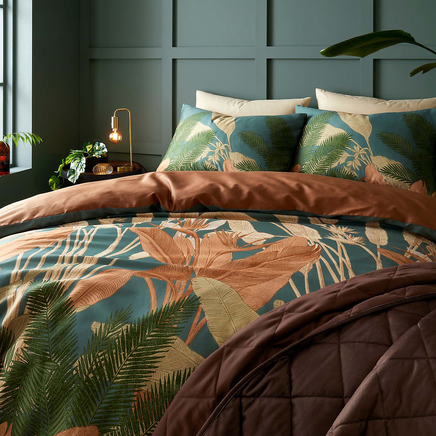 Havana Palms Duvet Cover & Pillowcase Set