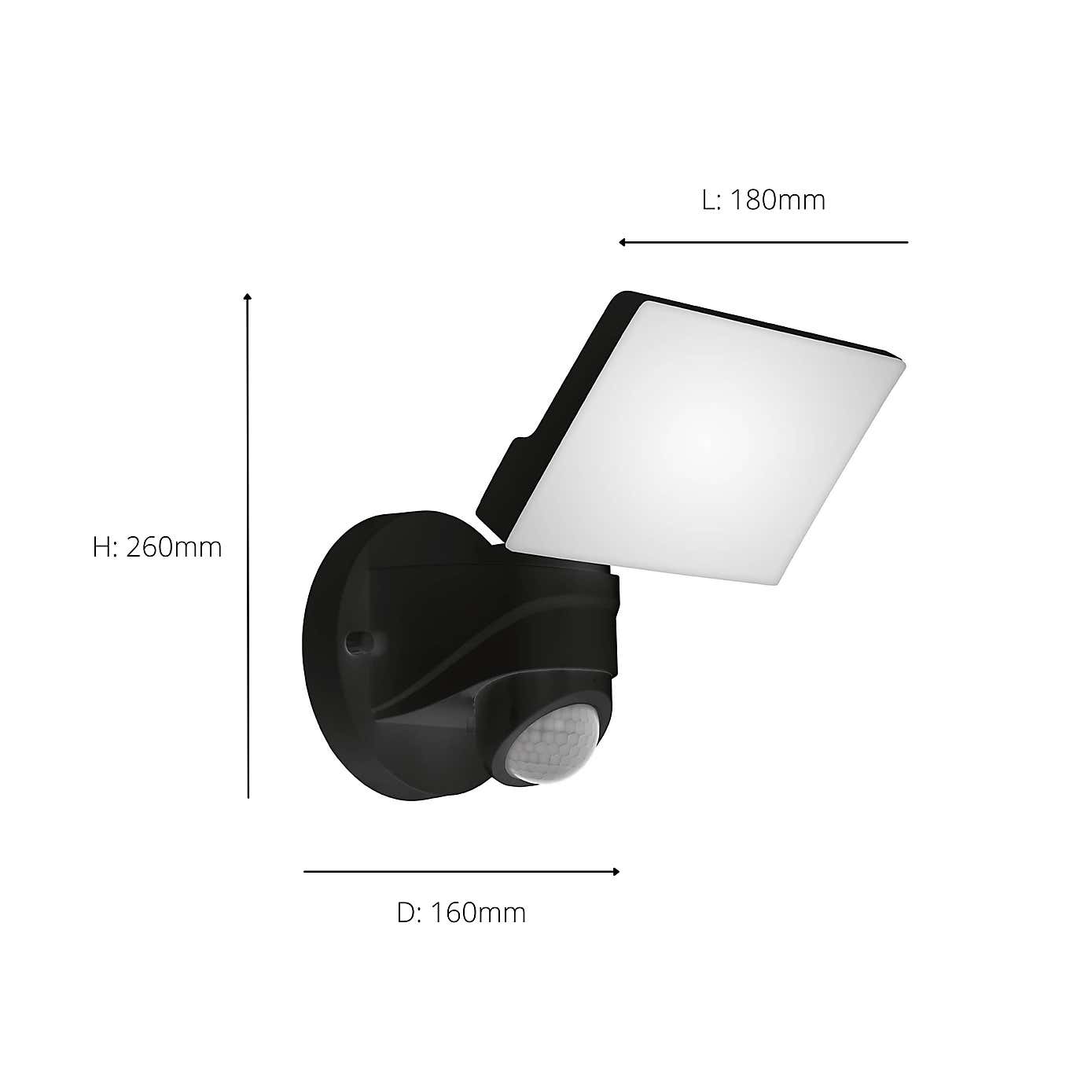 EGLO Pagino LED Indoor Outdoor Sensor Wall Spotlight