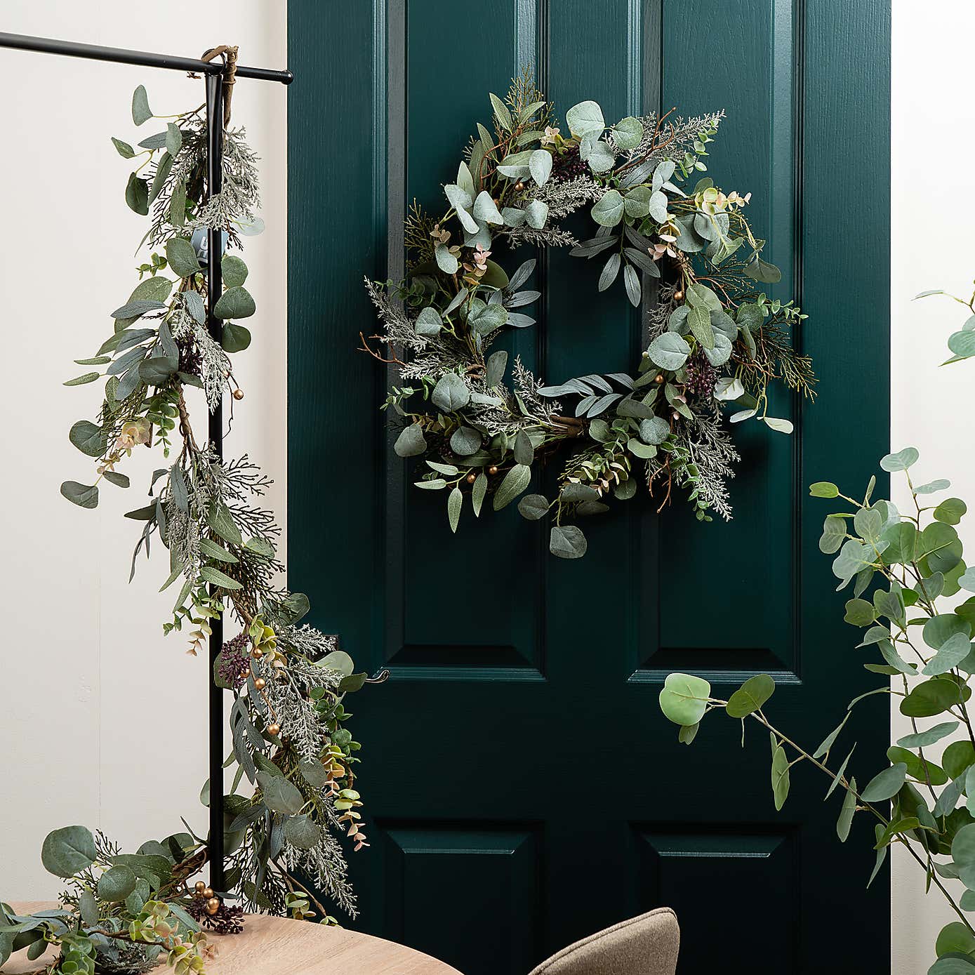 180cm Artificial Eucalyptus Rustic Garland