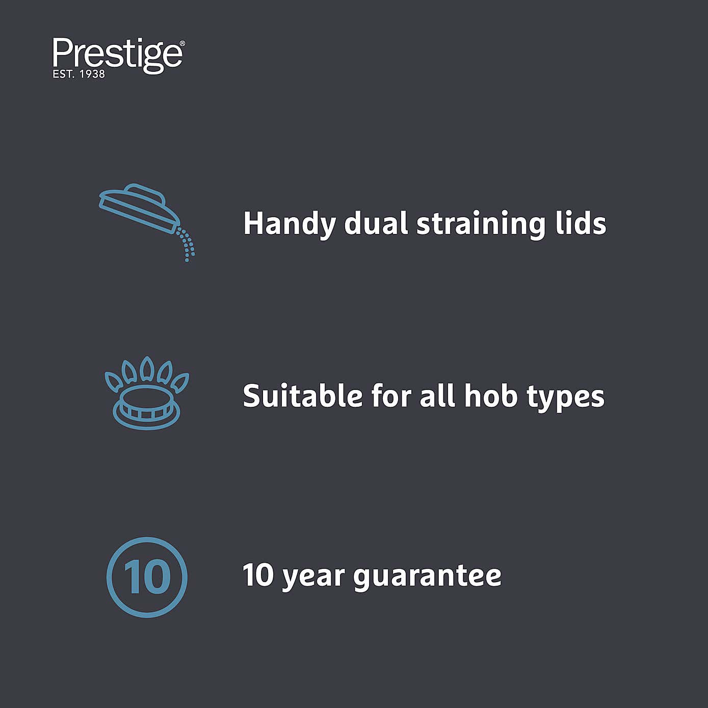 Prestige Made to Last Stainless Steel Saucepan, 18cm