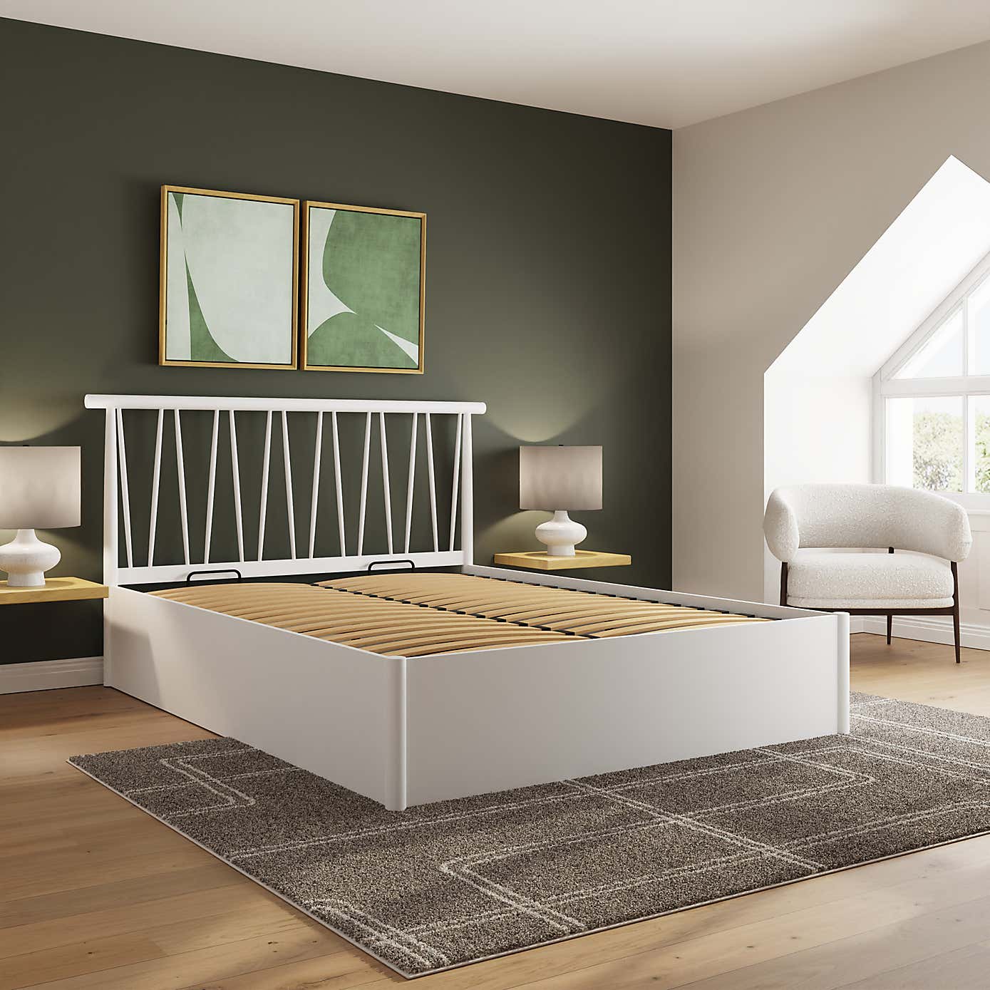 Fusum Spindle Ottoman Bed