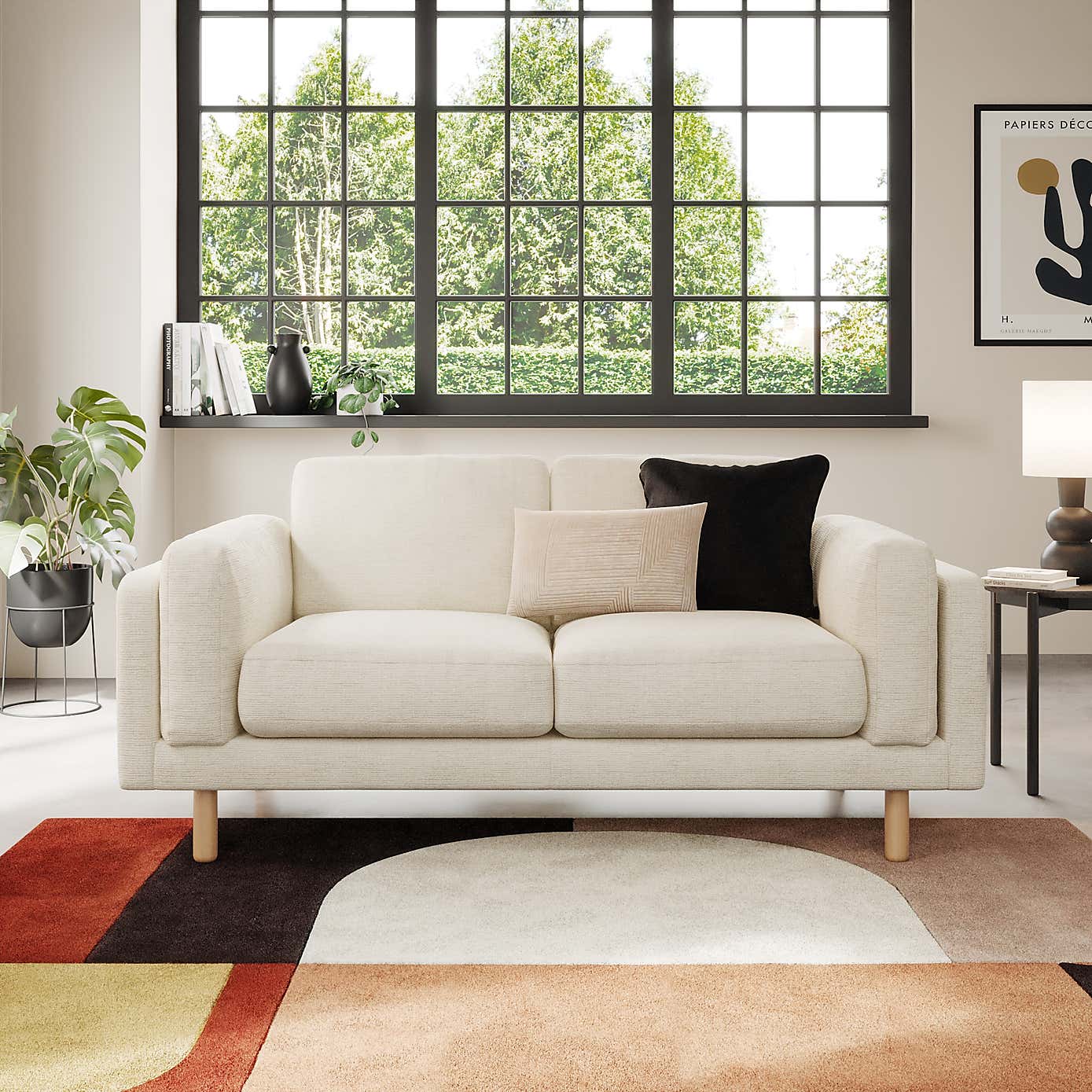 Newton Chunky Tonal Weave 2 Seater Sofa