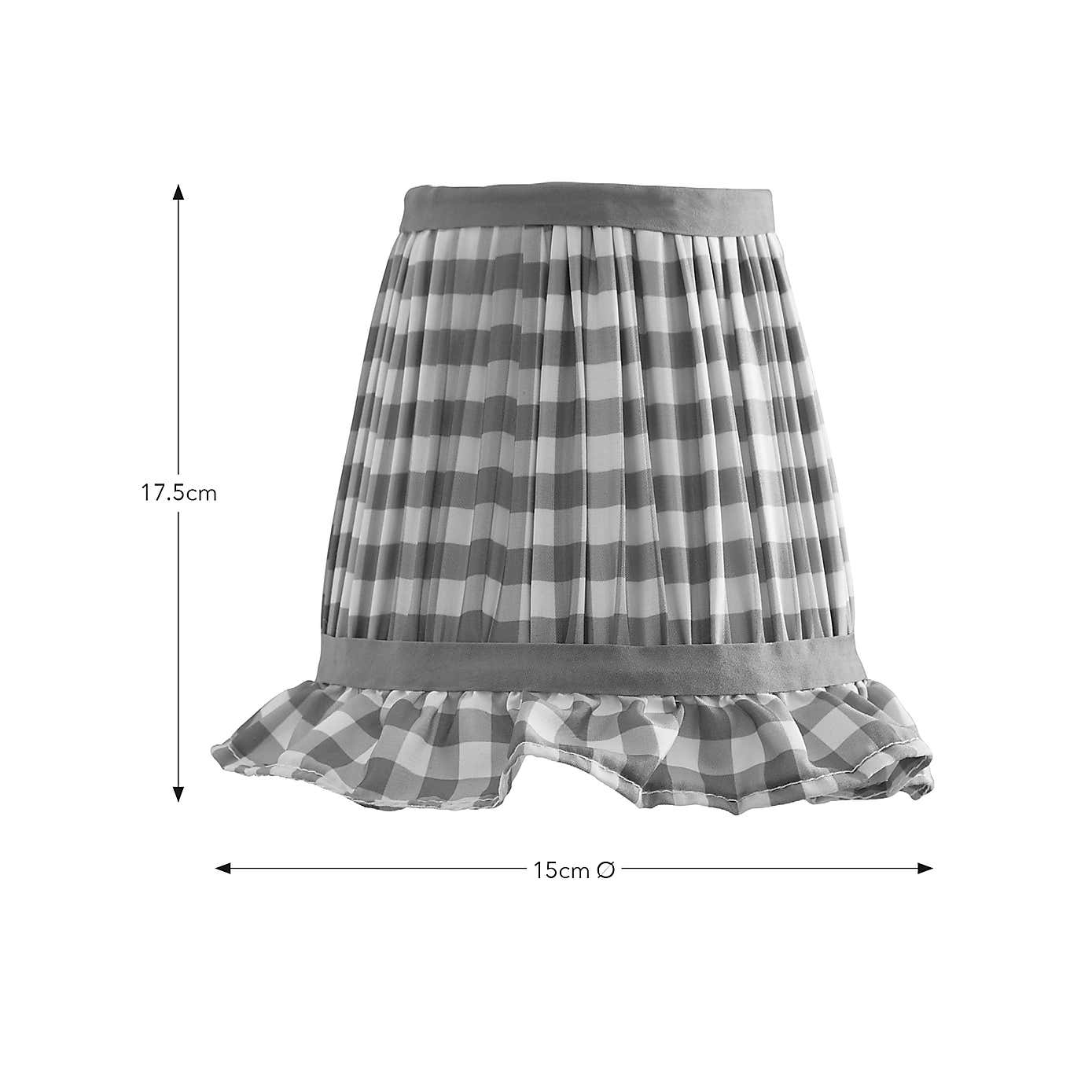 Carys Frilled Gingham Lamp Shade