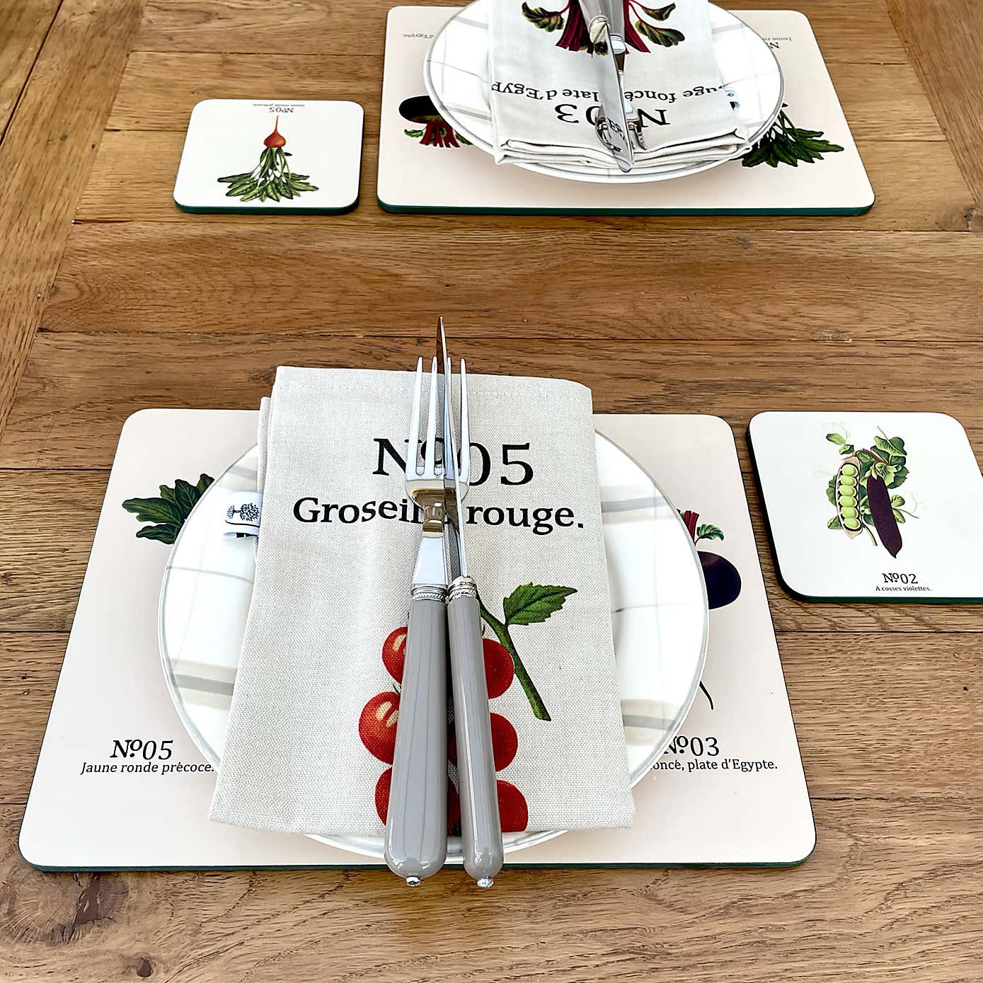RHS by Dexam Benary Vegetables Set of 4 Placemats