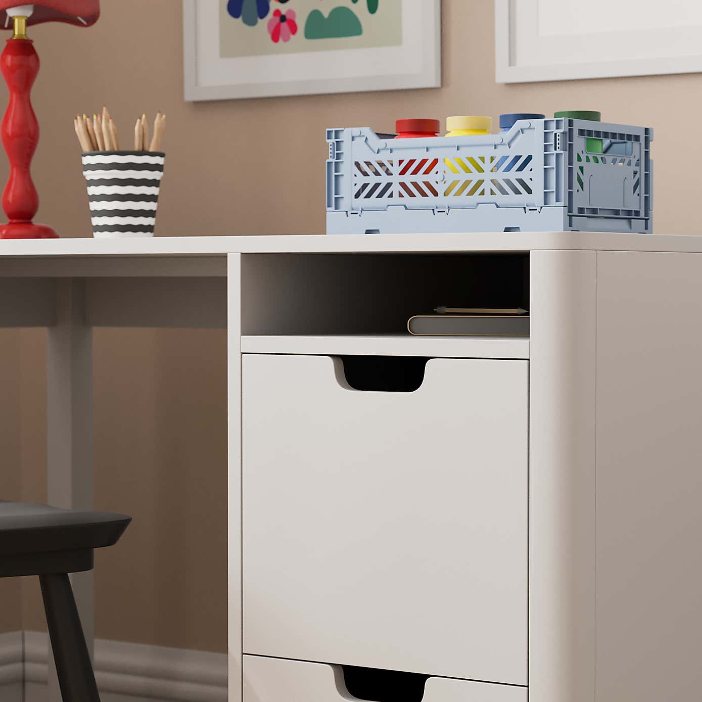 Kids Raya Desk, White