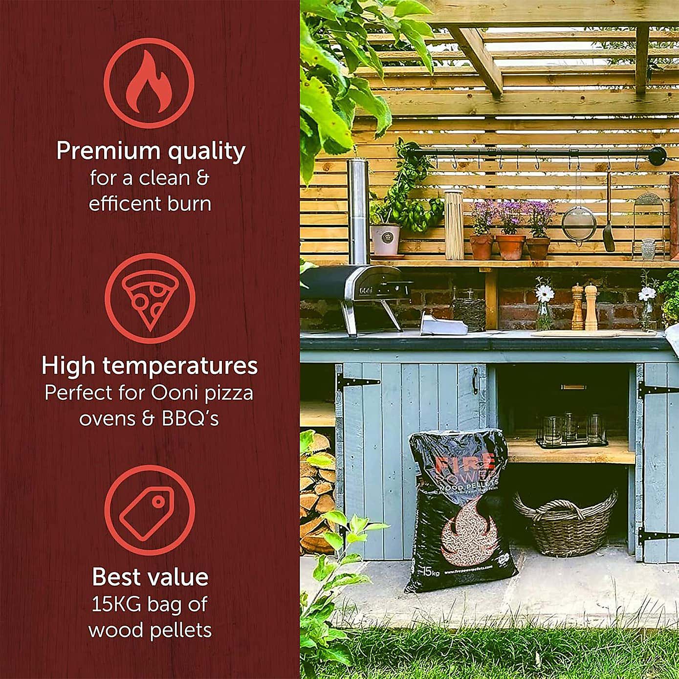 Firepower Softwood Pellets, 15kg