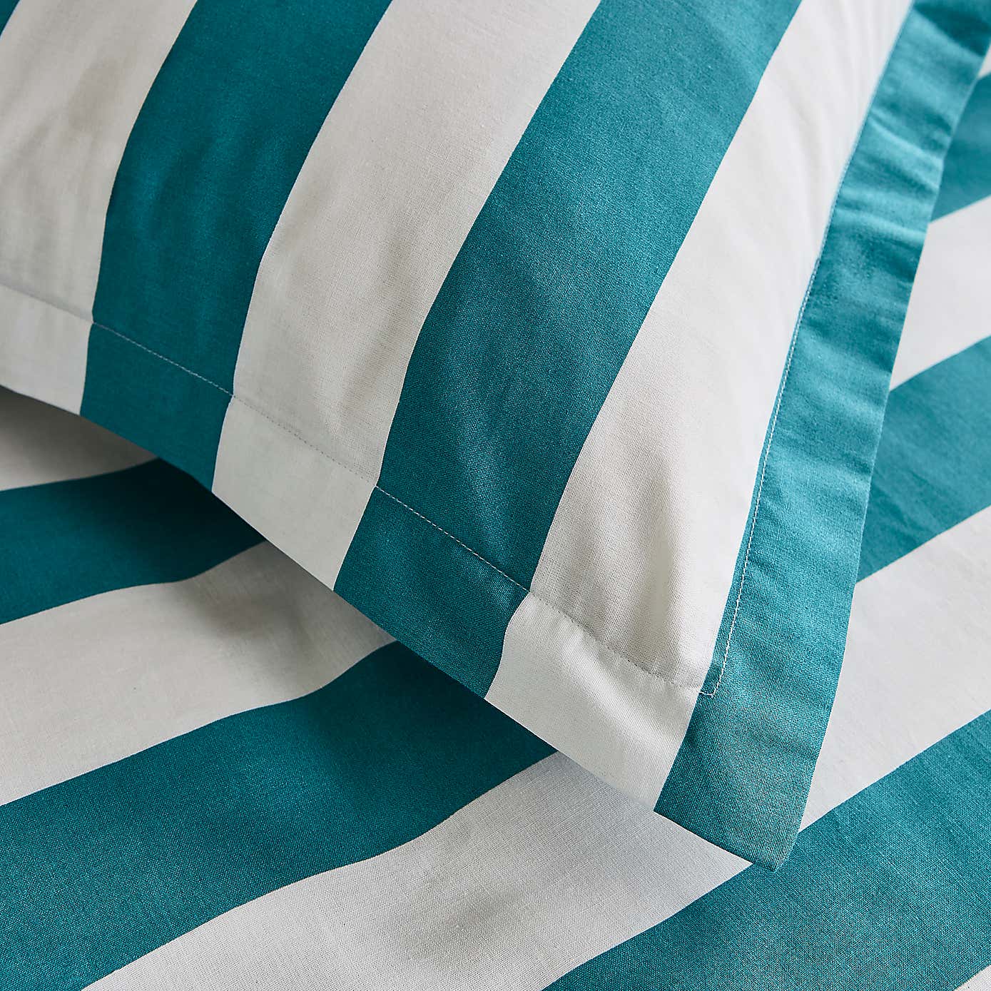 Elements Bold Stripe Teal Oxford Pillowcase