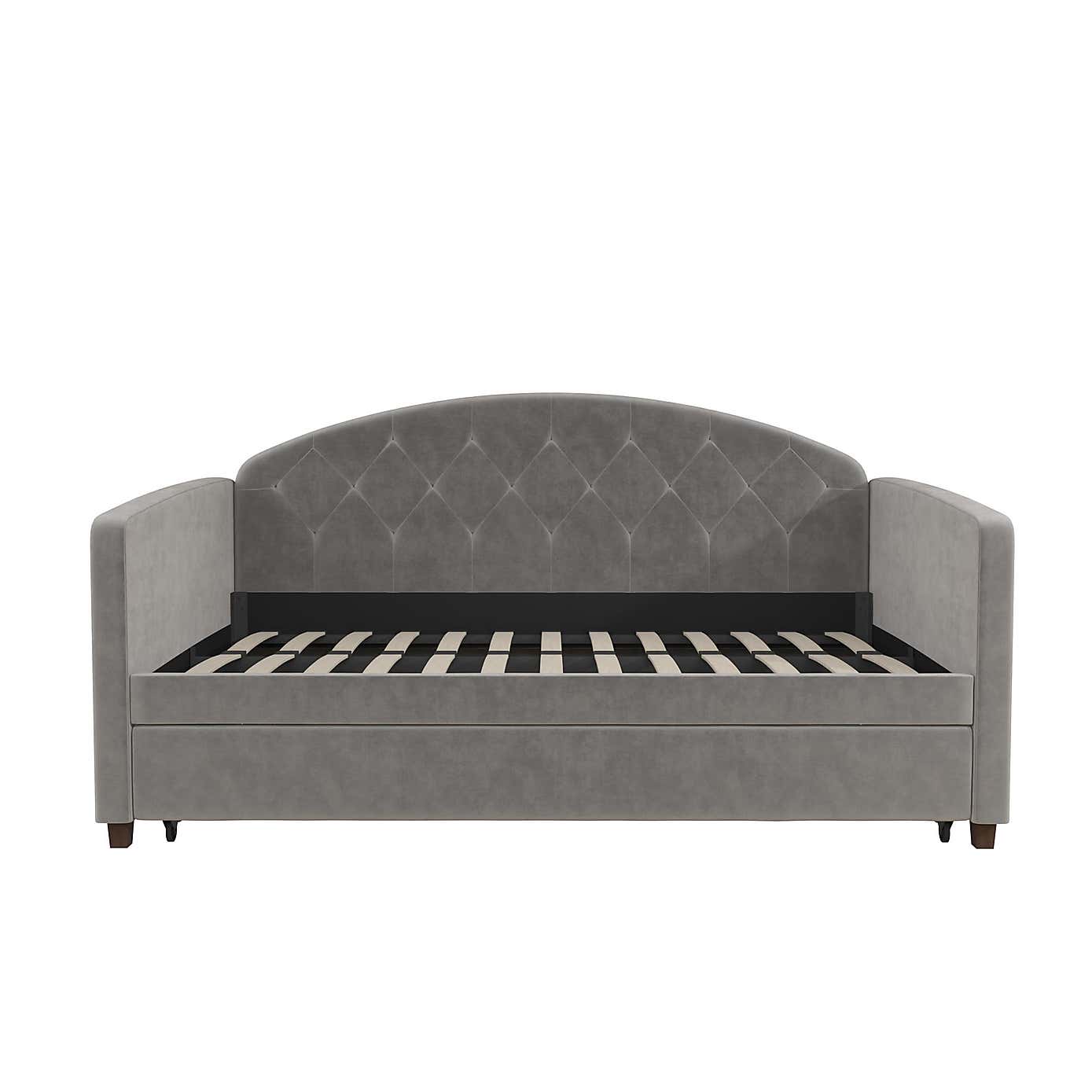 Aspen Velvet Daybed with Trundle