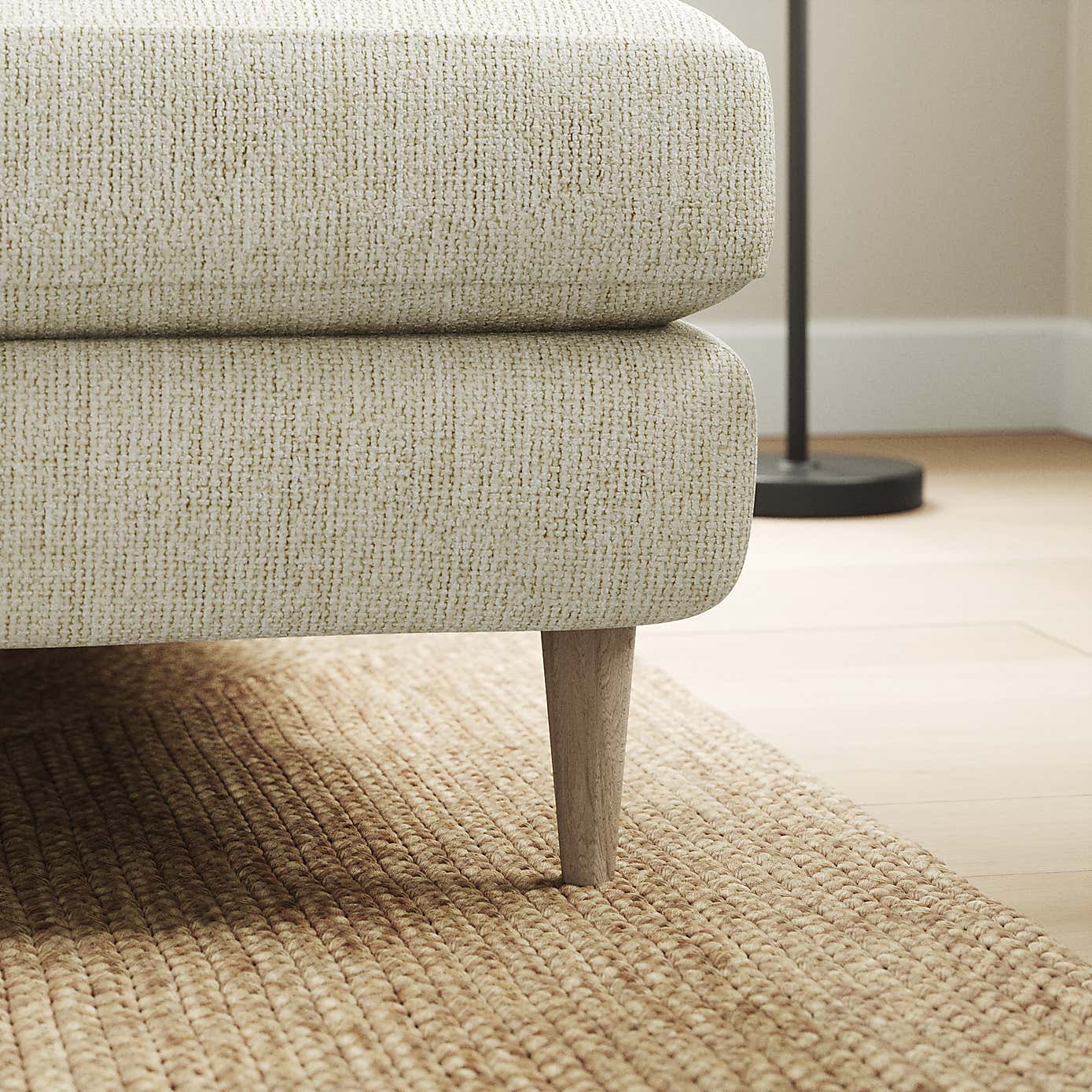 Sven Chunky Chenille Large Corner Chaise Sofa