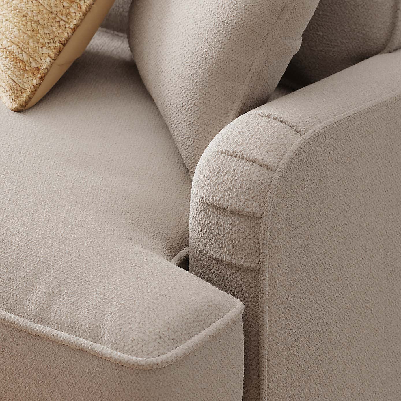 Beatrice Chunky Soft Chenille 3 Seater Double Sofa Bed