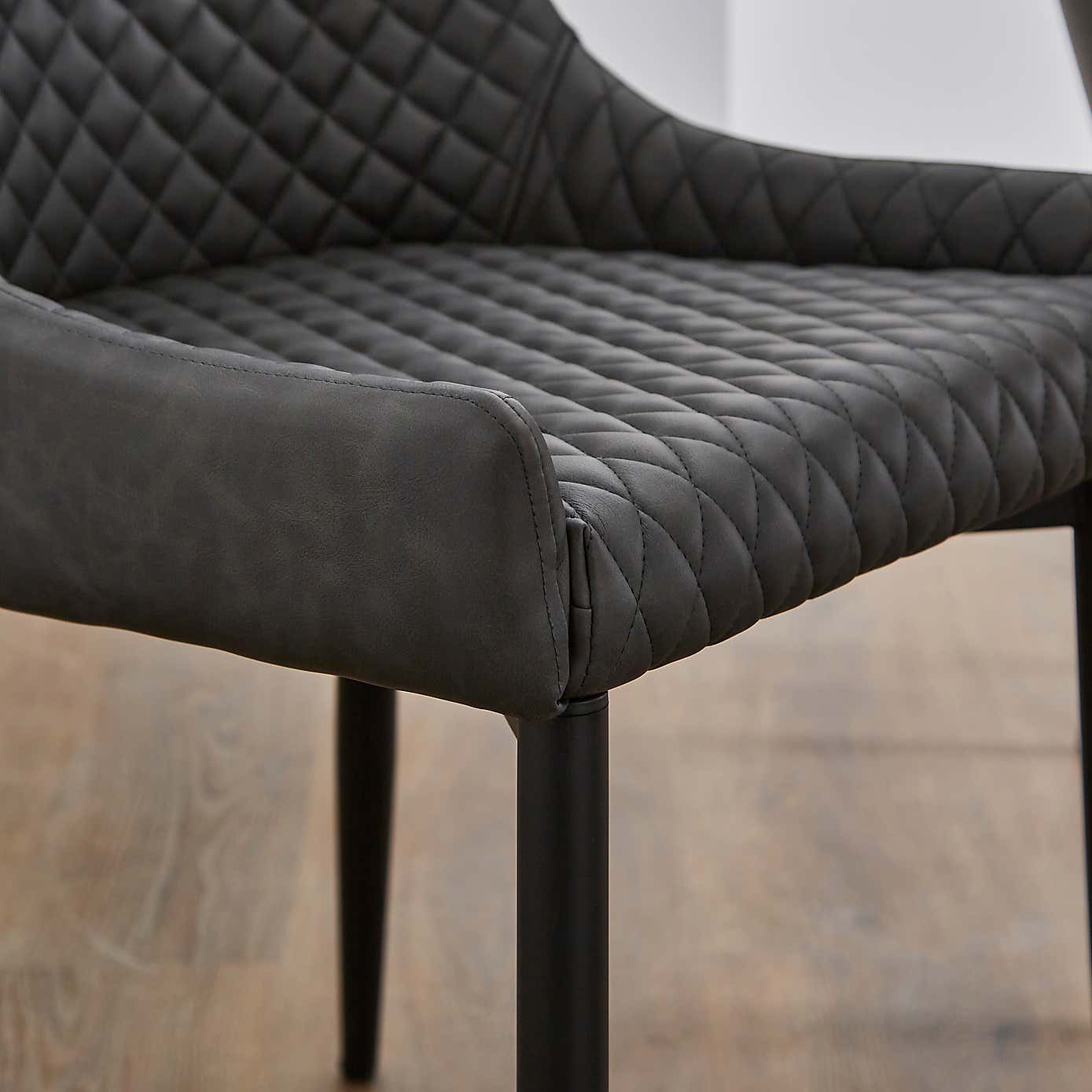 Set of 2 Montreal Dining Chairs, Faux Leather