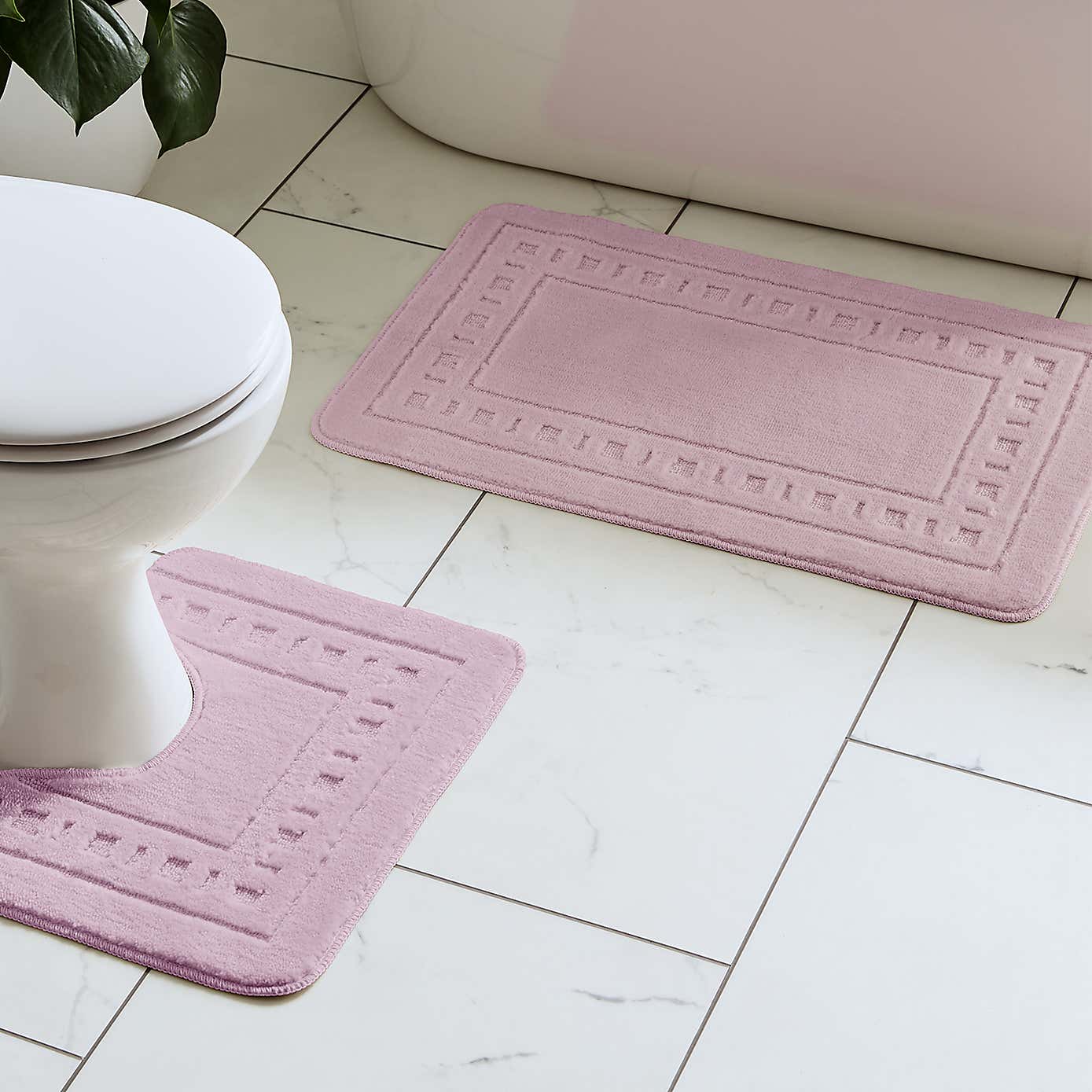 Armoni Bath Mat and Pedestal Mat Set