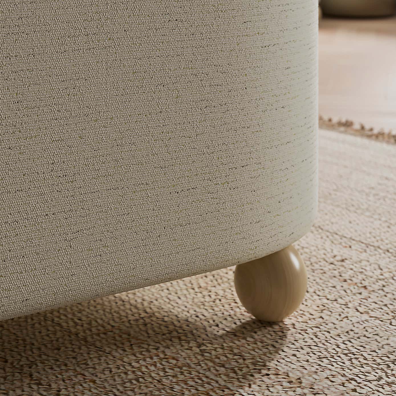 Nylah Boucle Fleck Storage Ottoman