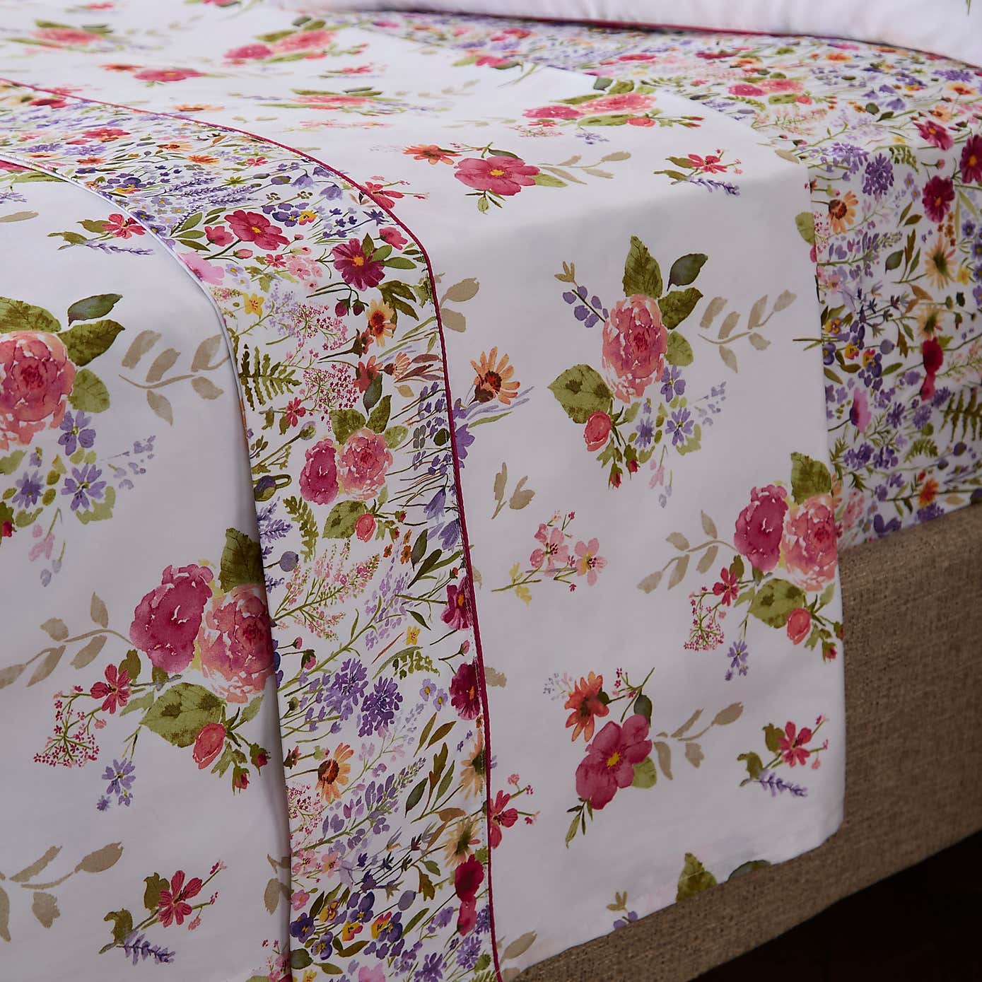 Dorma Modern Ditsy 100% Cotton Flat Sheet