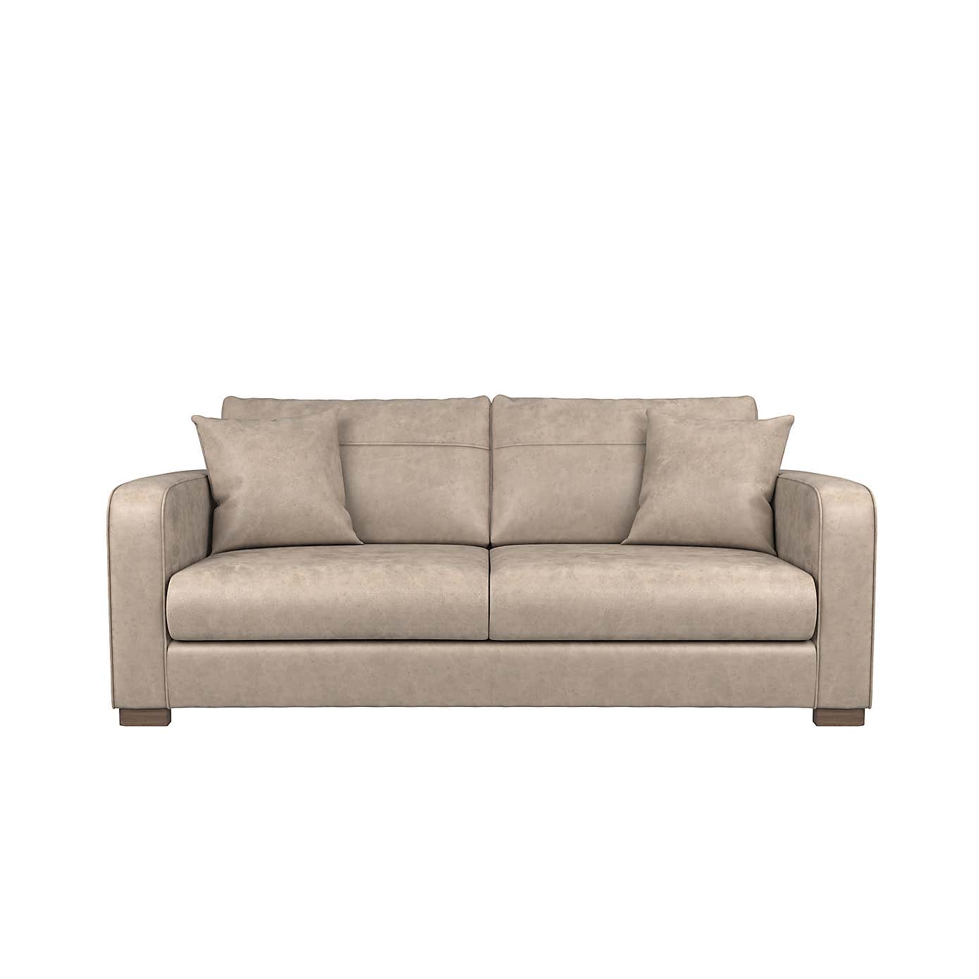 Carson Faux Leather 3 Seater Sofa