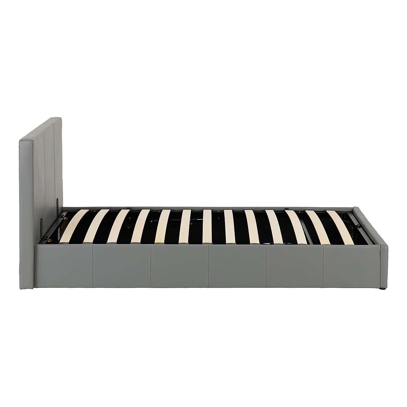 Waverley Faux Leather Ottoman Bedstead - Grey