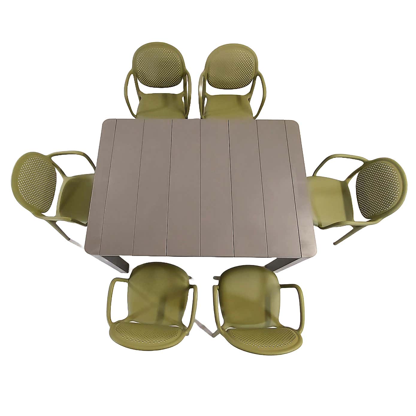 Modura Henrik Rectangular Dining Table with 6 Stina Armchairs