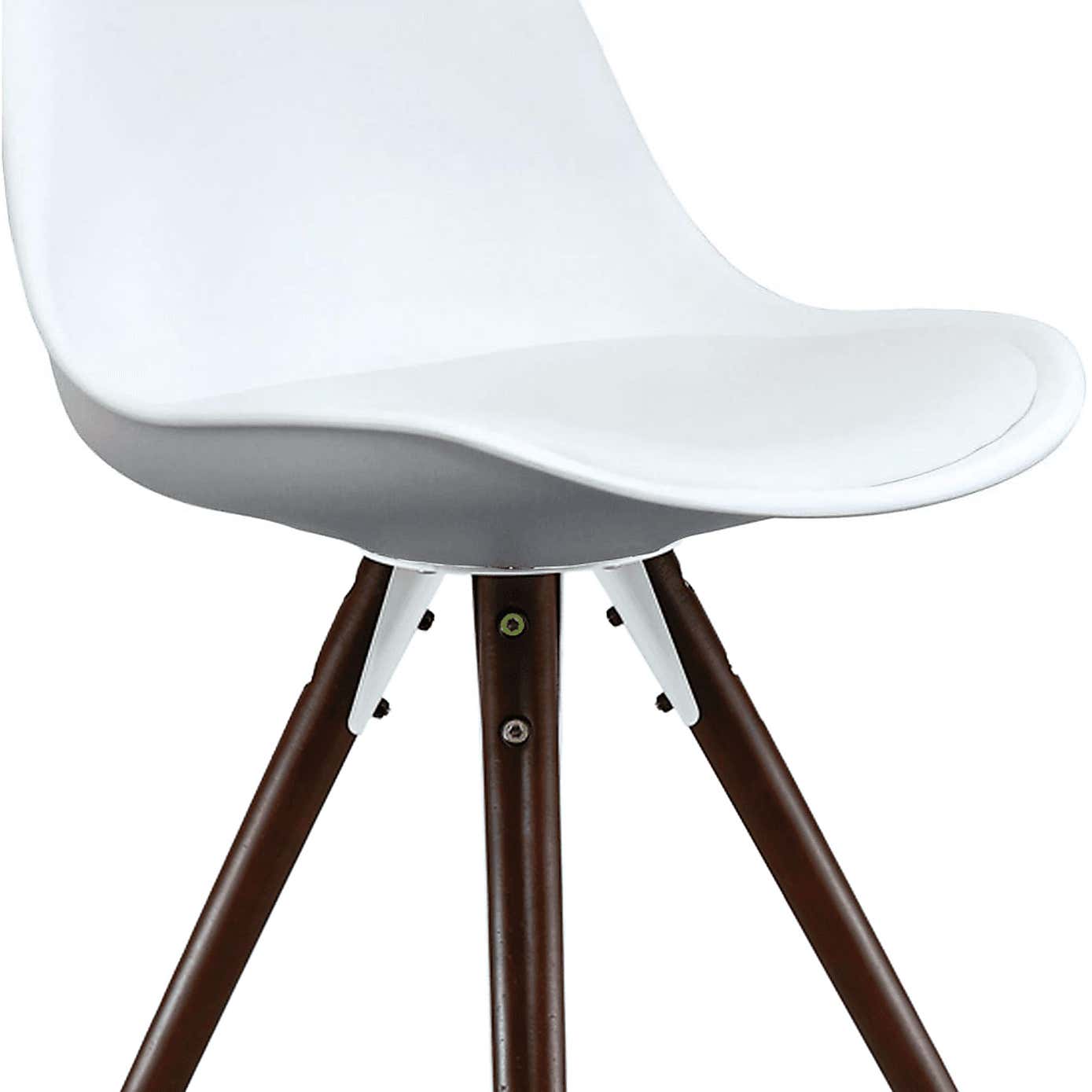 Fusion Living Soho Plastic Dining Chair with Pyramid Legs