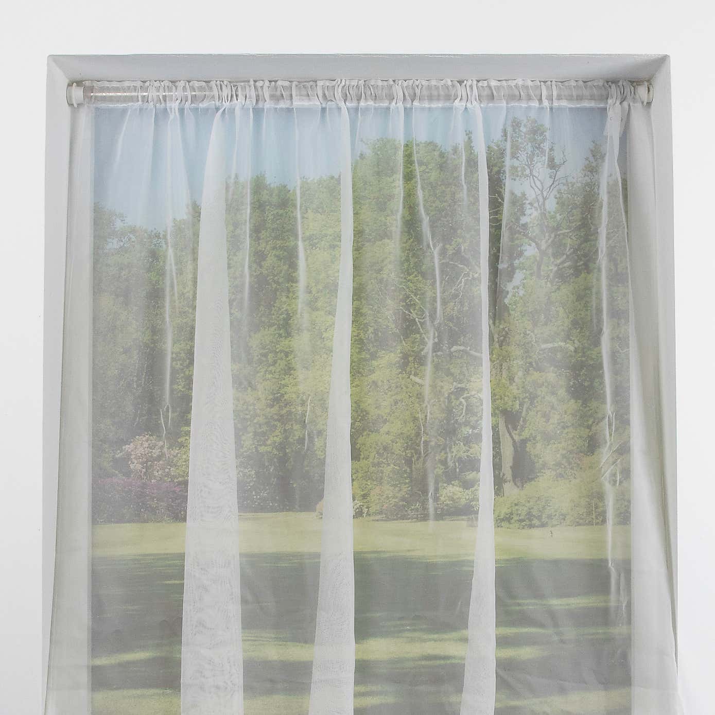 Easy Fit 60 Second Satin Silver Extendable Tension Curtain Pole Dia. 19/22mm