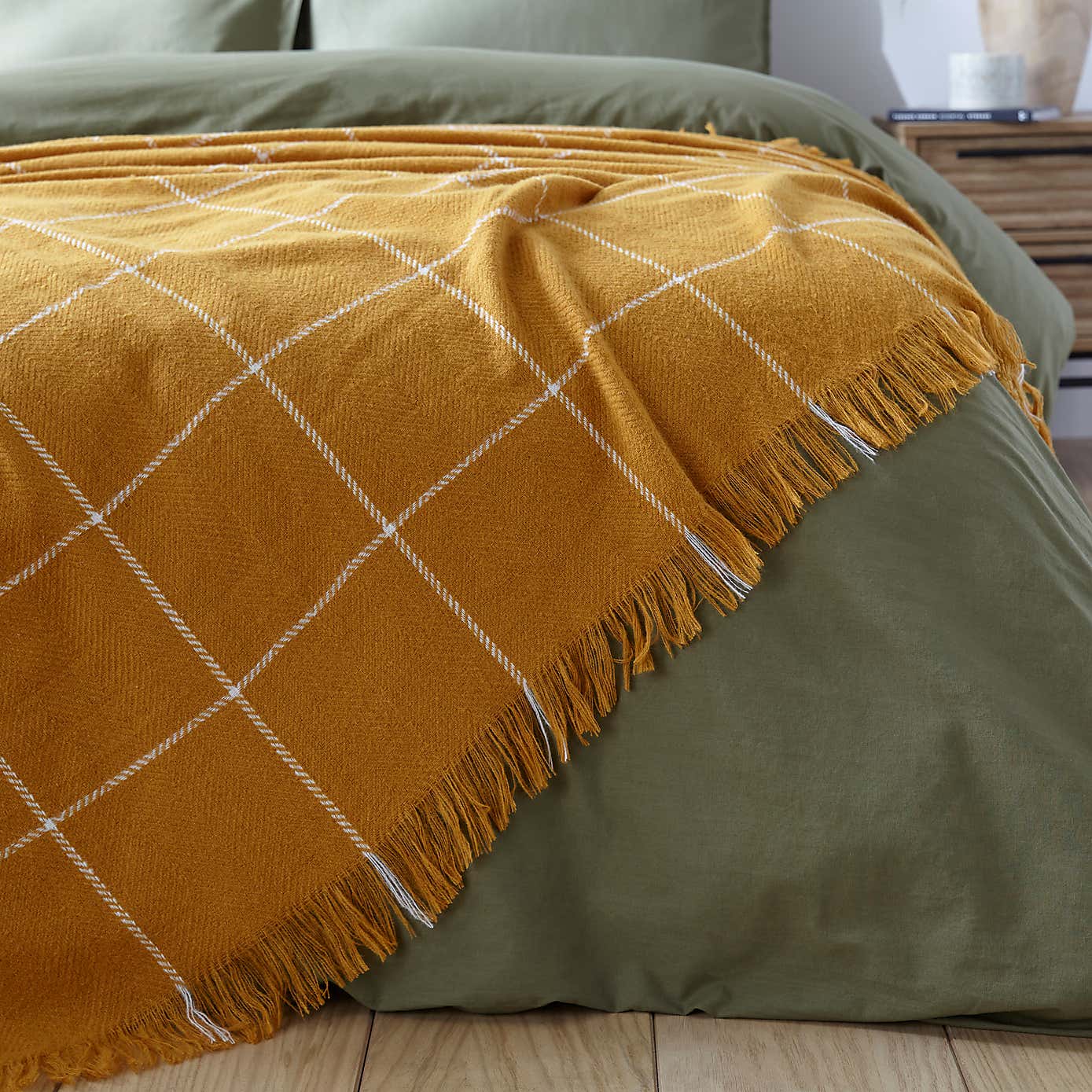 Caden Check Throw 235cm x 235cm