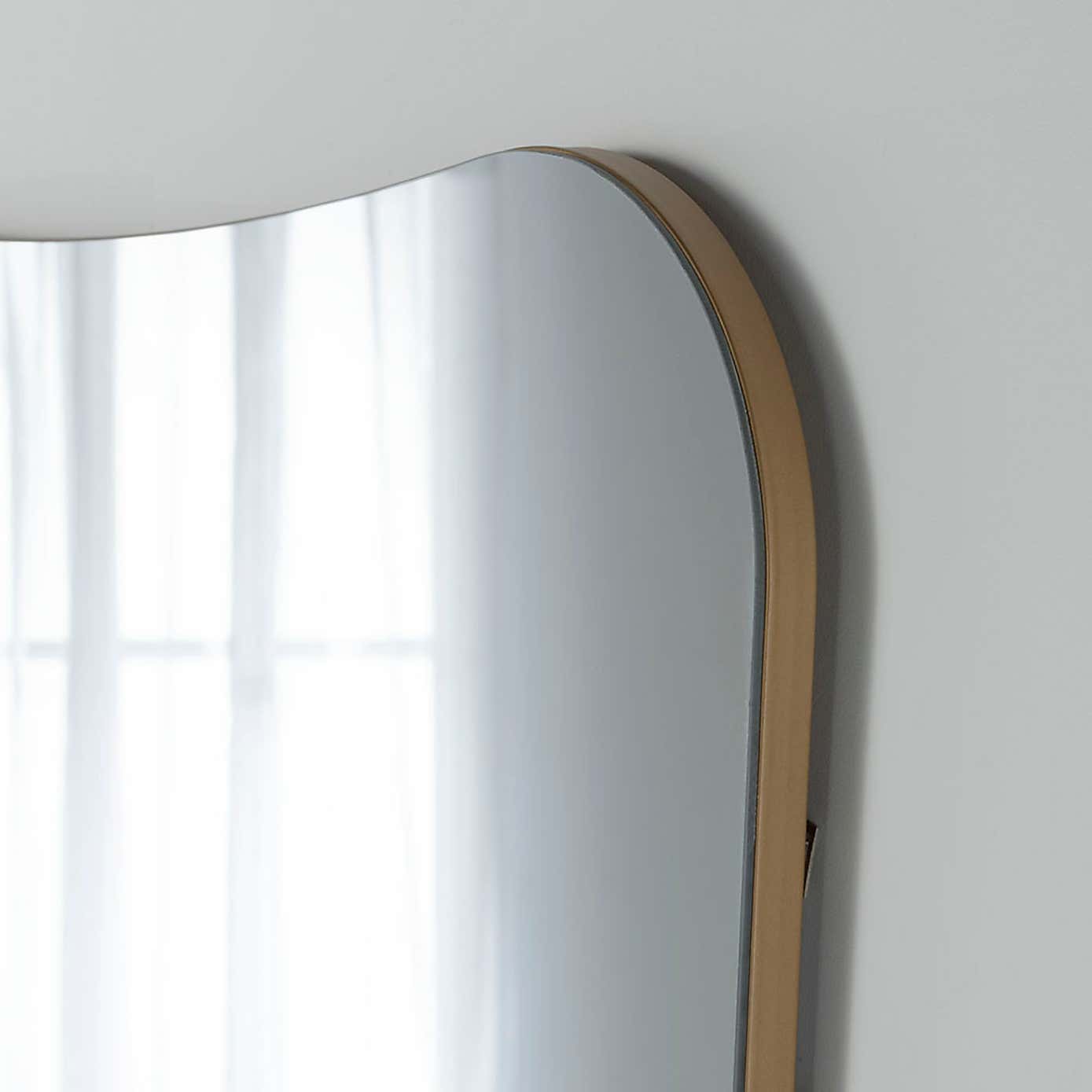 Yearn Curved Narrow Full Length Wall Mirror