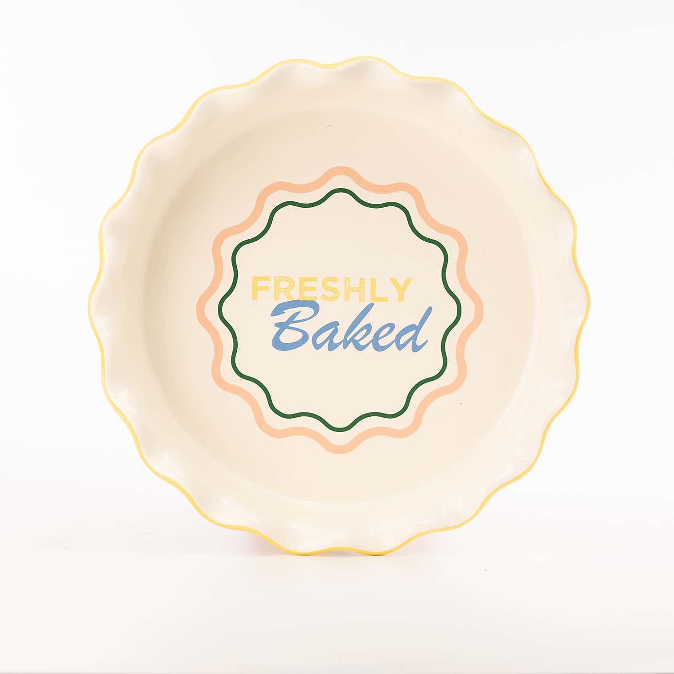 Ceramic Fluted Pie Dish