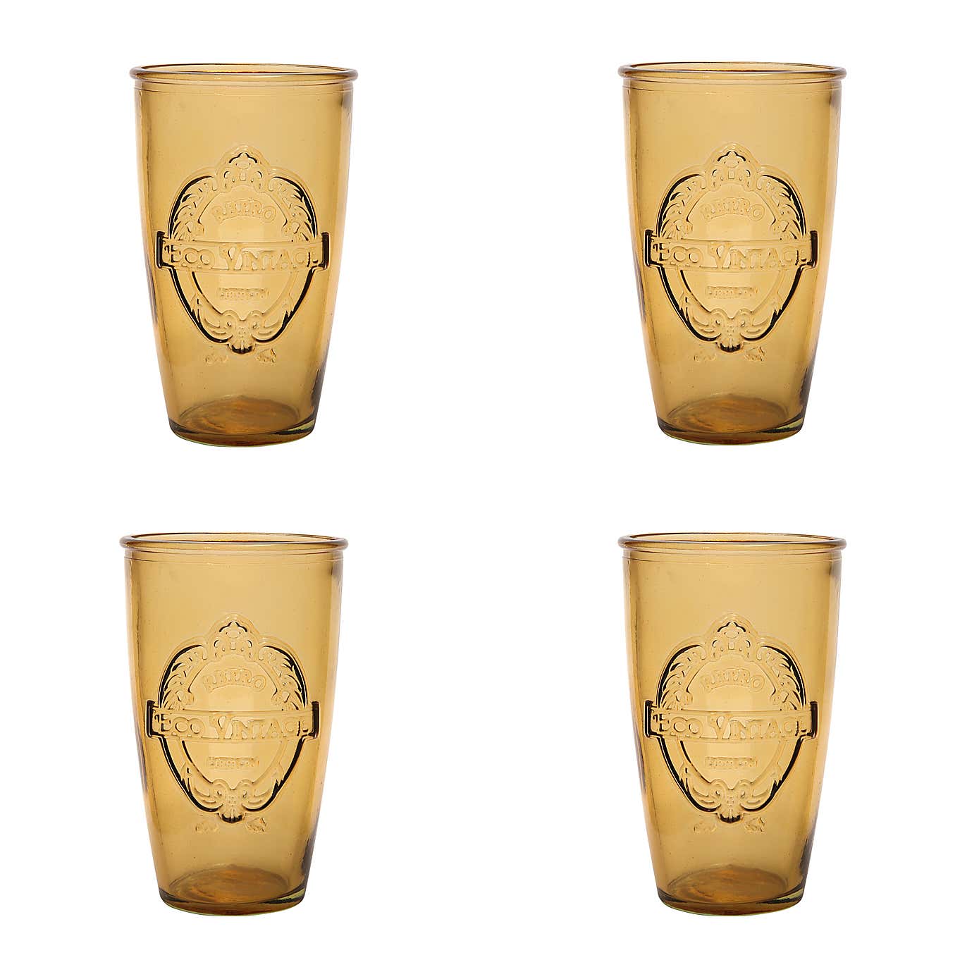 Dexam Set of 4 Sintra Recycled Glass Tumblers