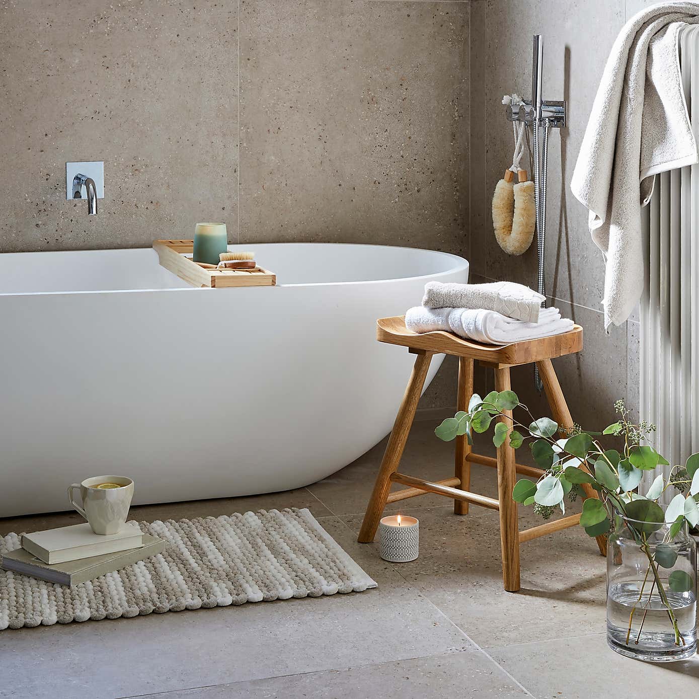 Loxwood Table Height Bar Stool, Solid Oak