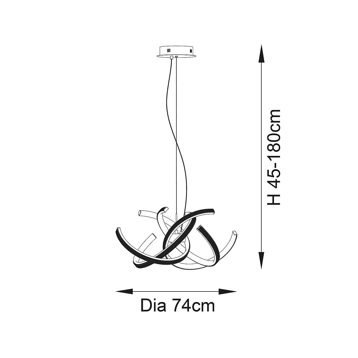 Vogue Sierra 4 Light Pendant Light