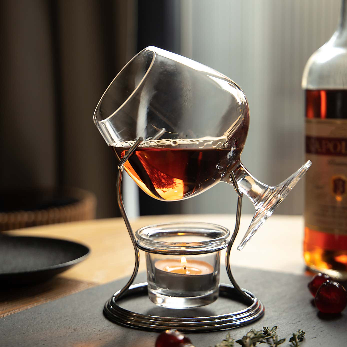 BarCraft Brandy & Cognac Warmer Glass Gift Set