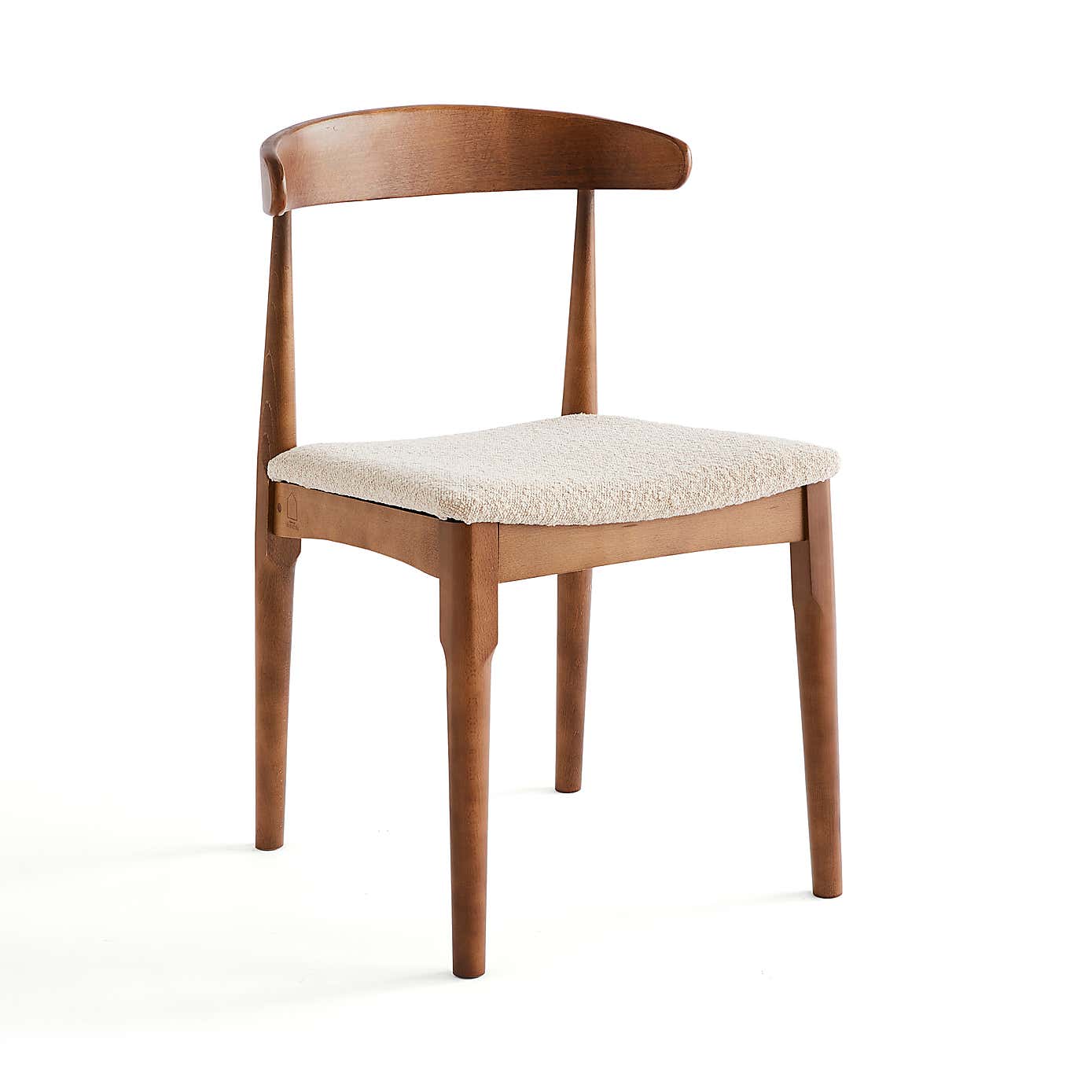 Elements Alva Dining Chair, Warm Sand Boucle
