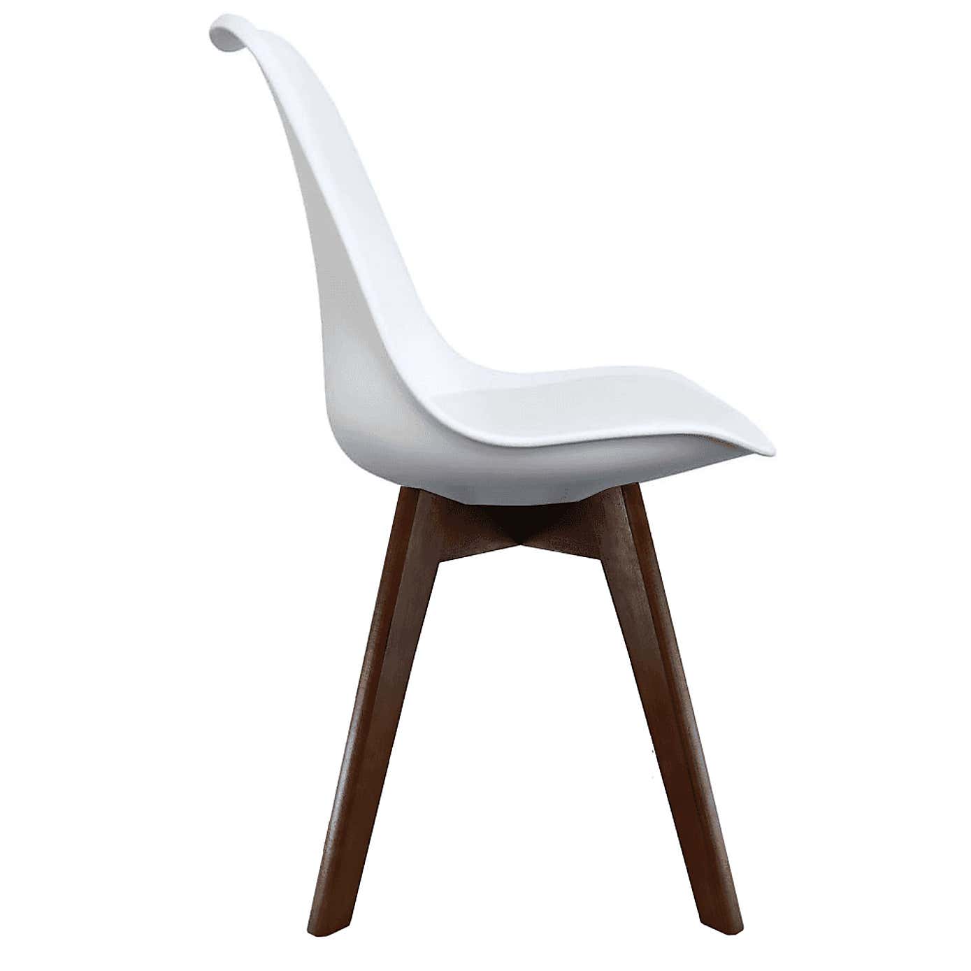 Fusion Living Soho Plastic Dining Chair with Squared Legs