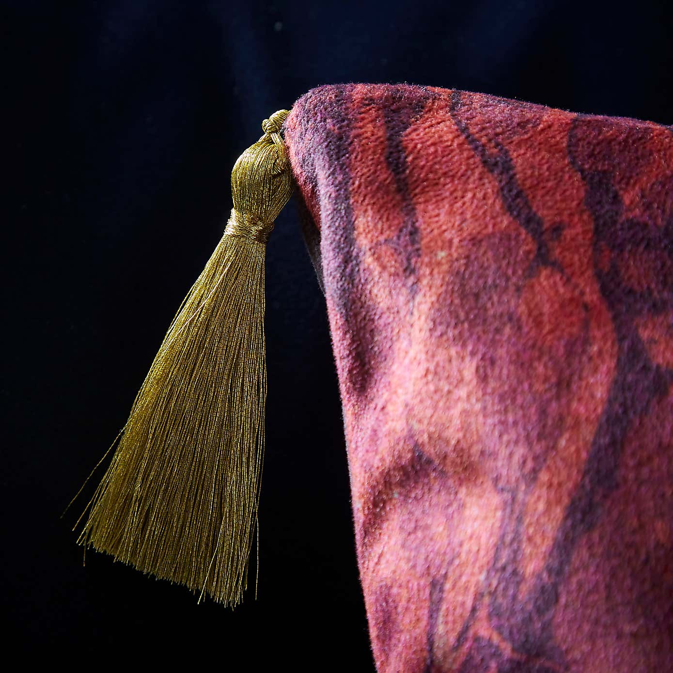 Flamingo Embroidery Cushion Magenta