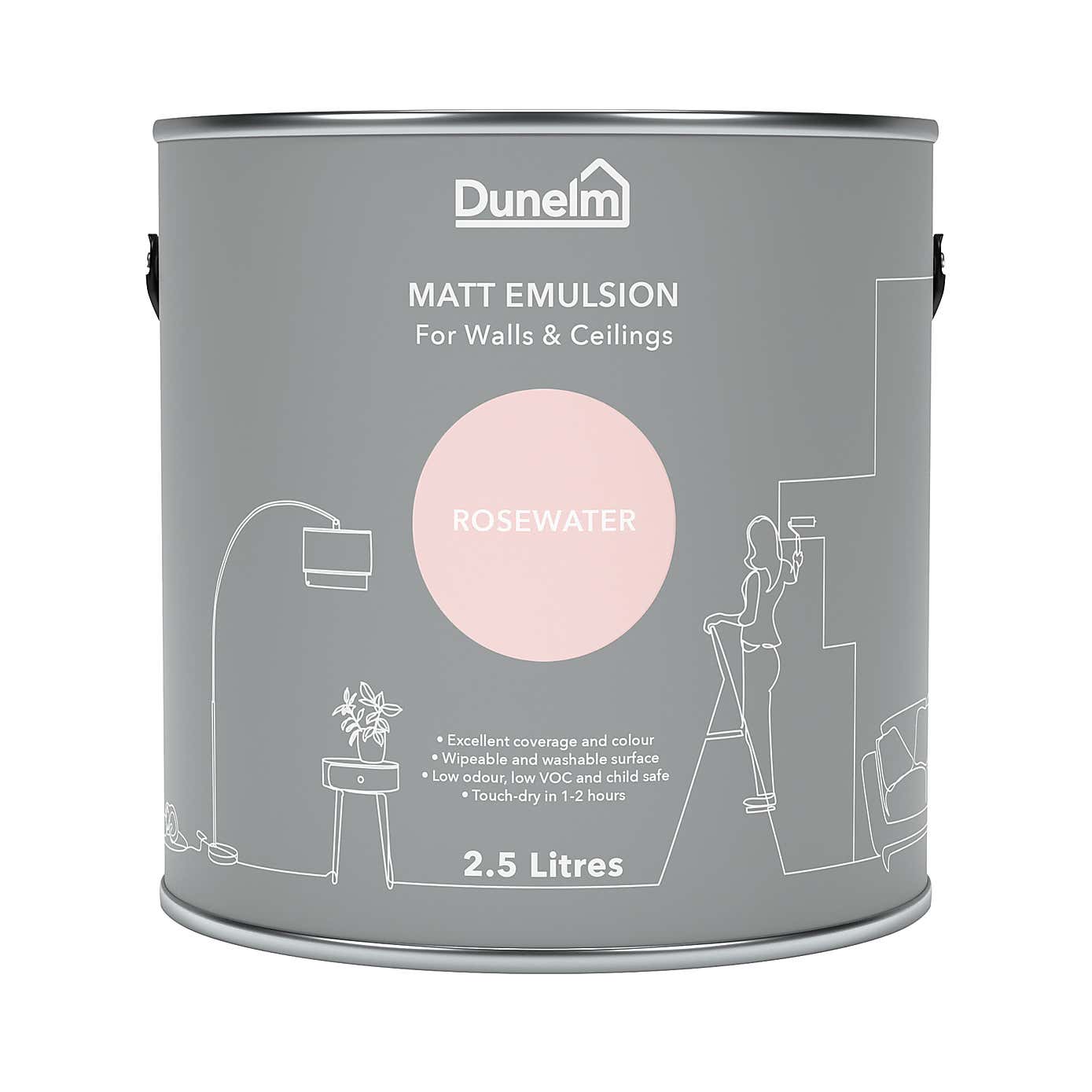 Dunelm Rose Water Matt Emulsion Paint