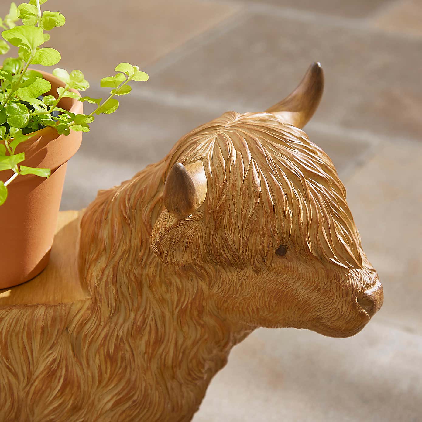 Highland Cow Plant Stand