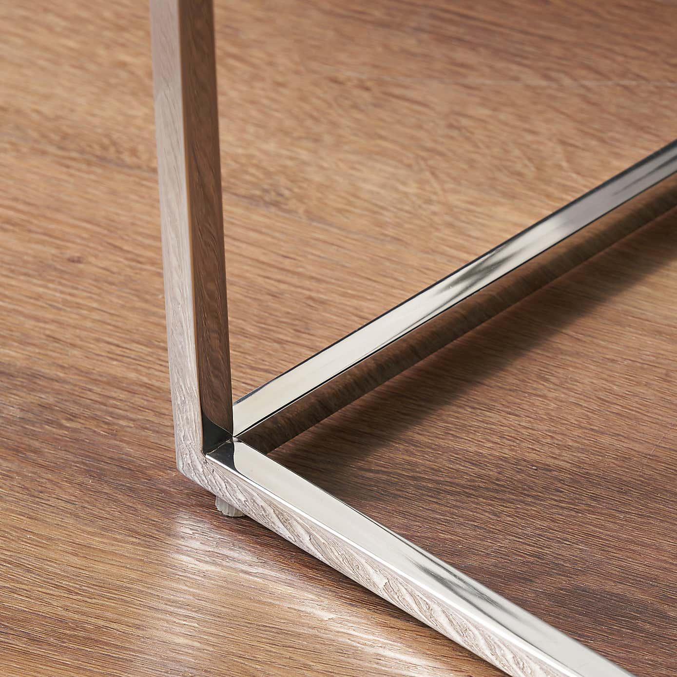 Elysee Console Table, Mirrored Glass