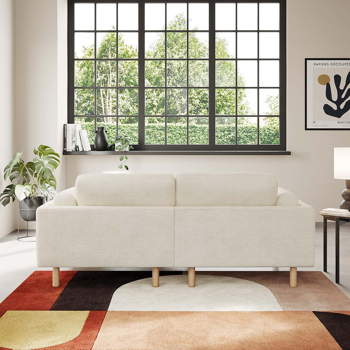 Newton Chunky Tonal Weave Corner Chaise