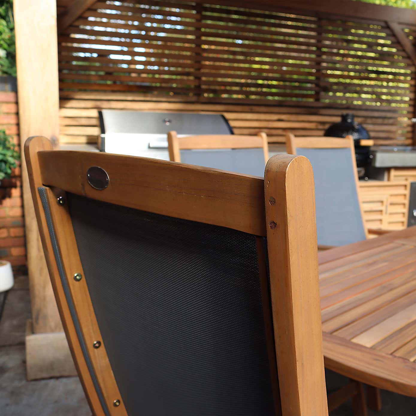 A.Mir Ellipse 6 Seater Outdoor Recliner Set