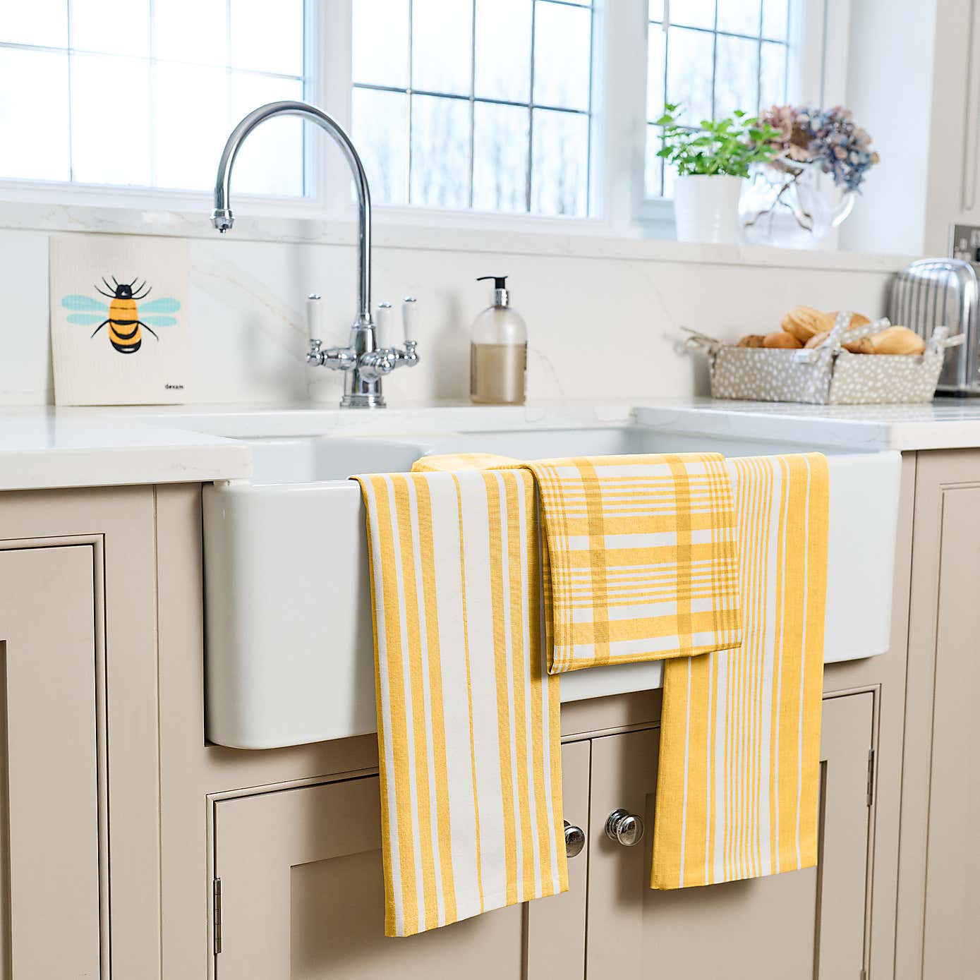 Dexam Love Colour Set of 3 Extra Large Tea Towels