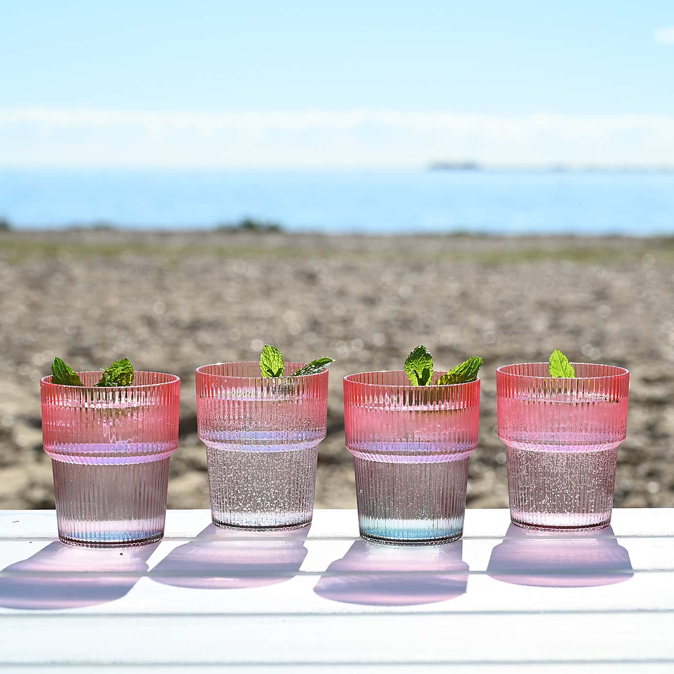 Navigate Coconut Grove Set of 4 Ombre Stacking Tumblers