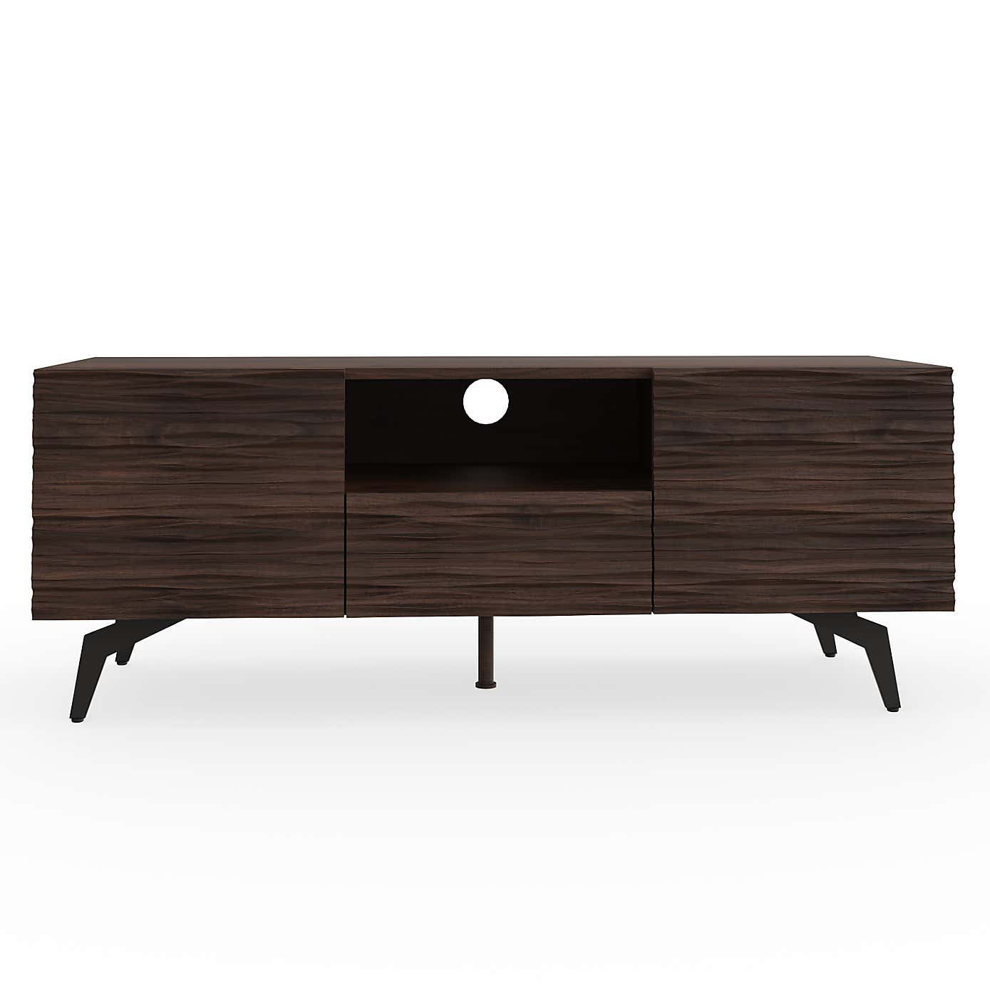 Ashcroft TV Stand for TVs up to 48", Dark Walnut