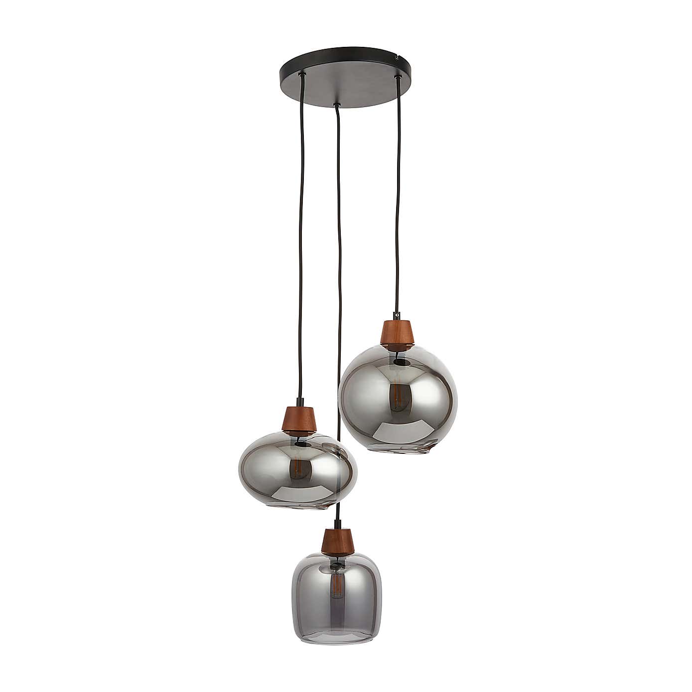 Bowen Industrial 3 Light Adjustable Cluster Ceiling Light