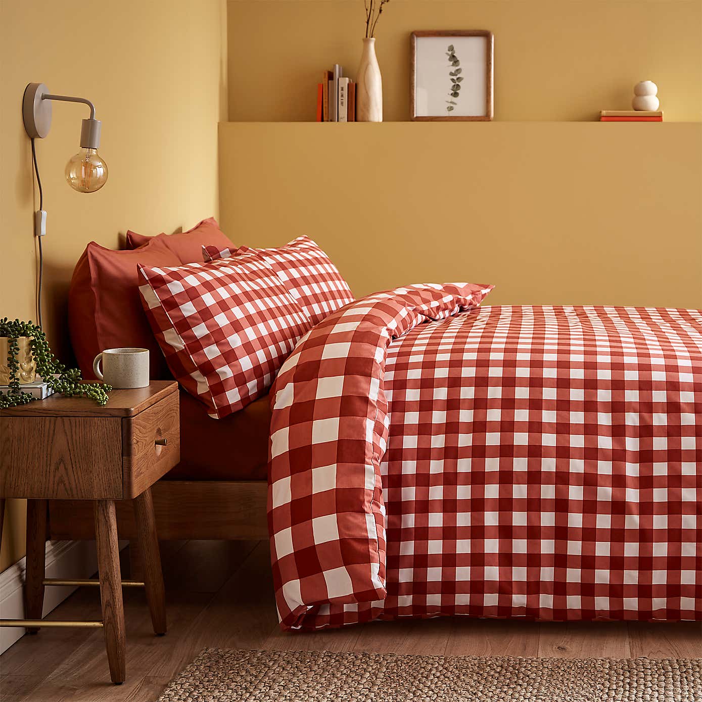 Ansley Gingham Duvet Cover & Pillowcase Set
