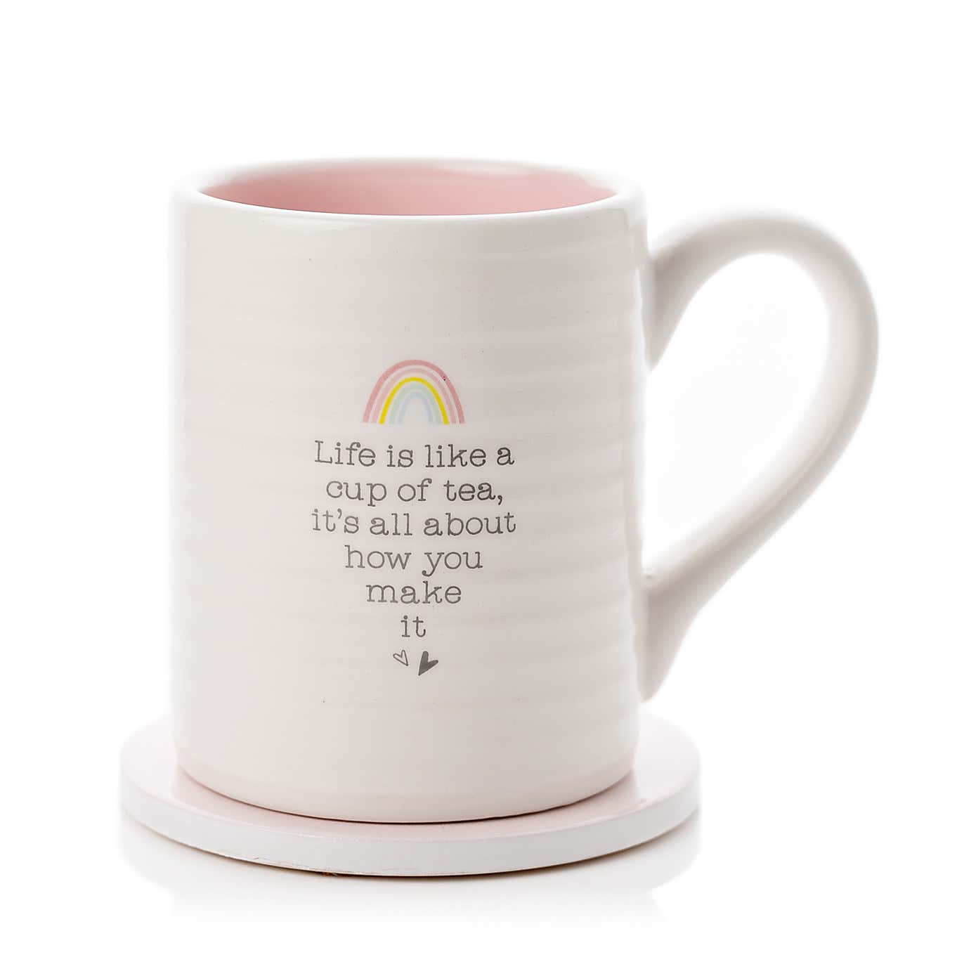 Love Life Life is Like Tea Mug n Coaster Set