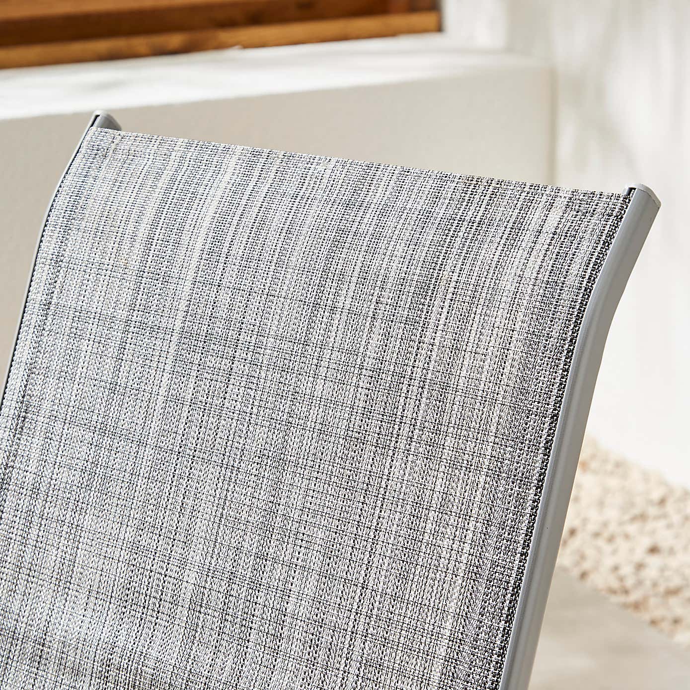 Set of 2 Textilene Stacking Chairs