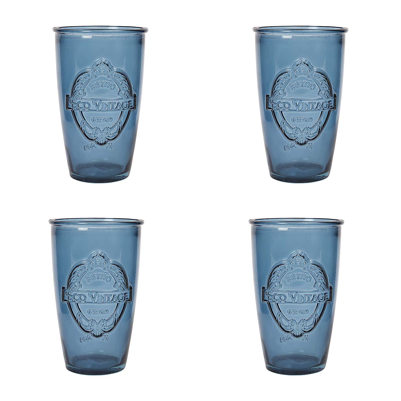 Dexam Set of 4 Sintra Recycled Glass Tumblers